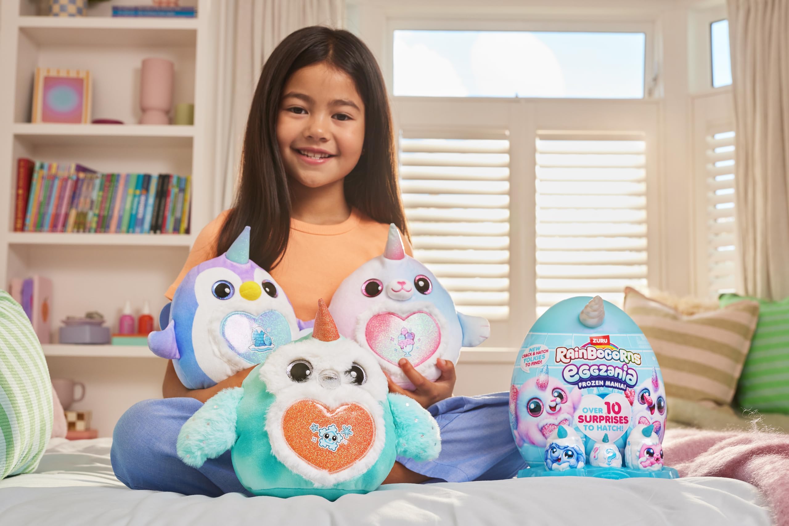 Rainbocorns Eggzania Frozen Mania - Collectible Plush Toy with 10+ Surprises, Glacia 4