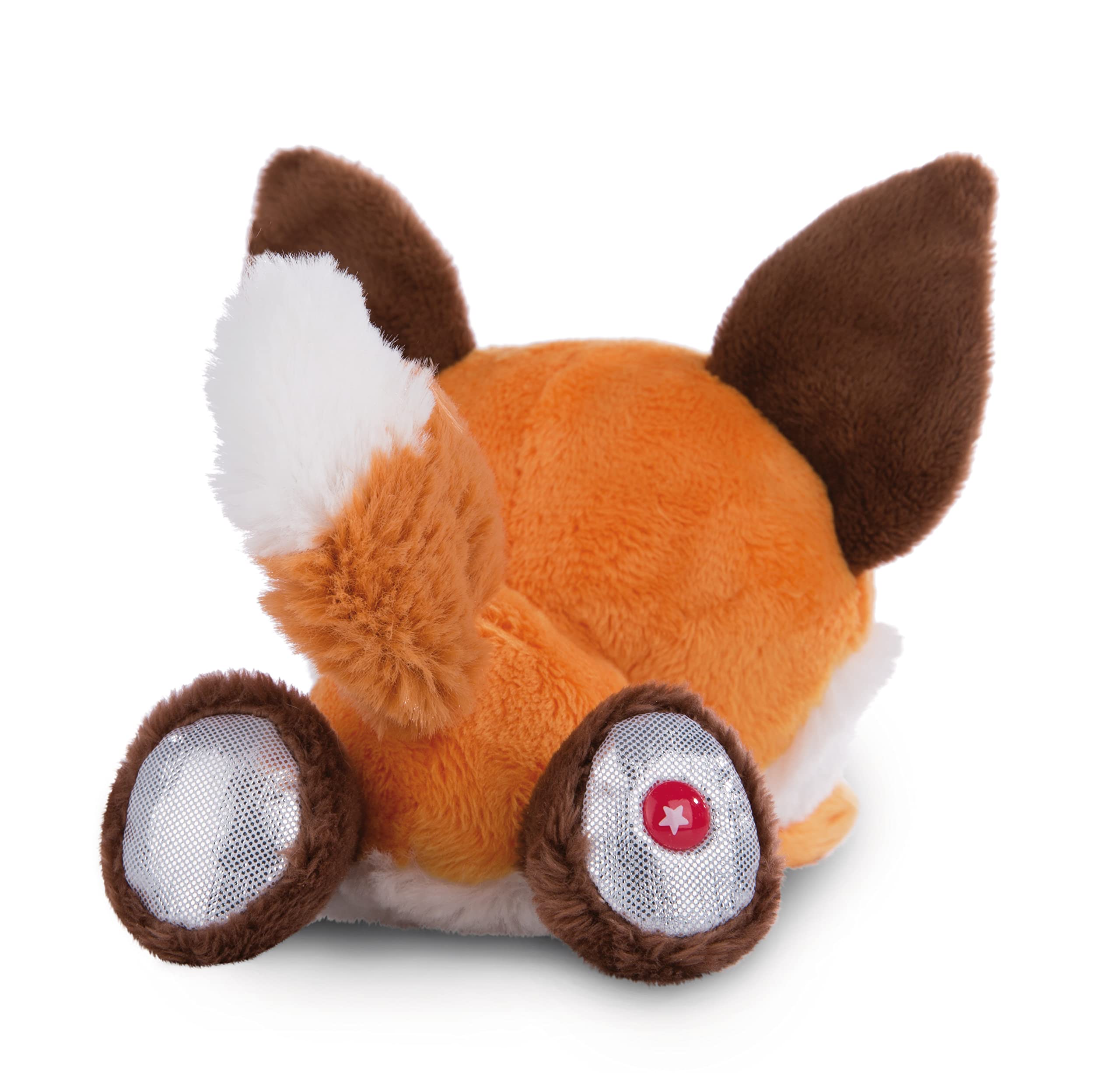 NICI GLUBSCHIS Fox Runizzi 15cm Plush Toy - Cuddly Lying Fox Orange with Shiny Ears 7