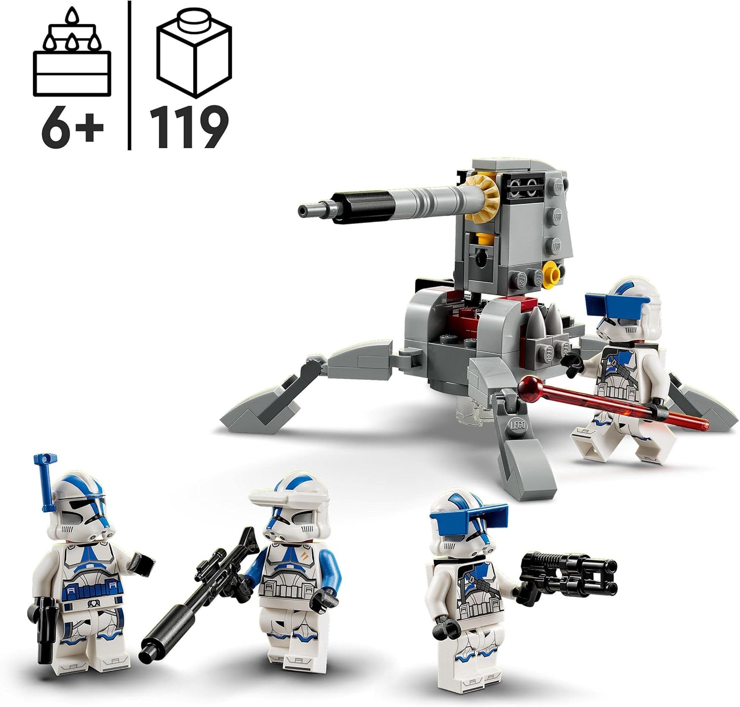 LEGO 75345 Star Wars 501st Clone Troopers Battle Pack Set, Buildable Toy with AV 3