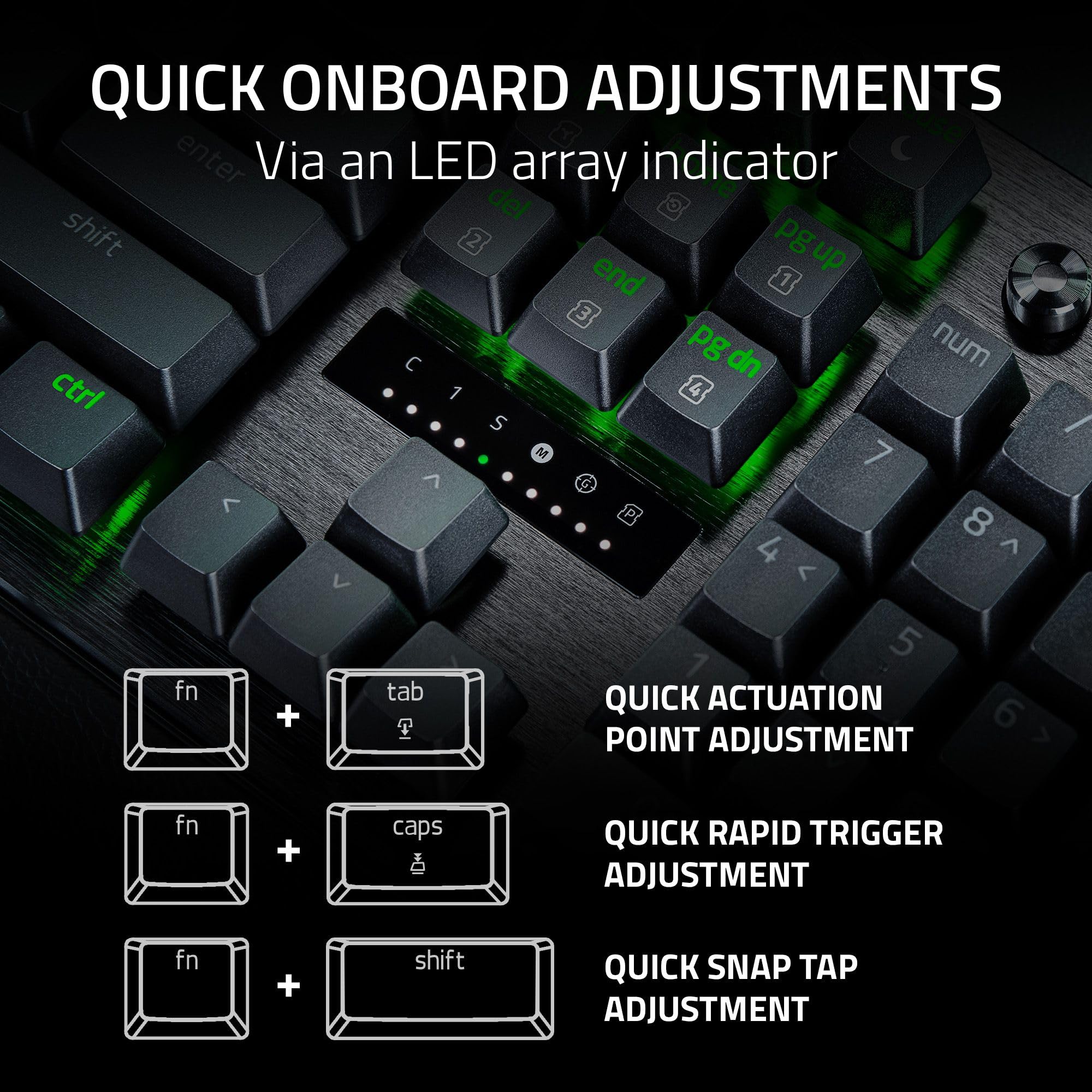 Razer Huntsman V3 Pro - Analog Optical Gaming Keyboard - Rapid Trigger & Snap Tap - UK Layout | Black 15