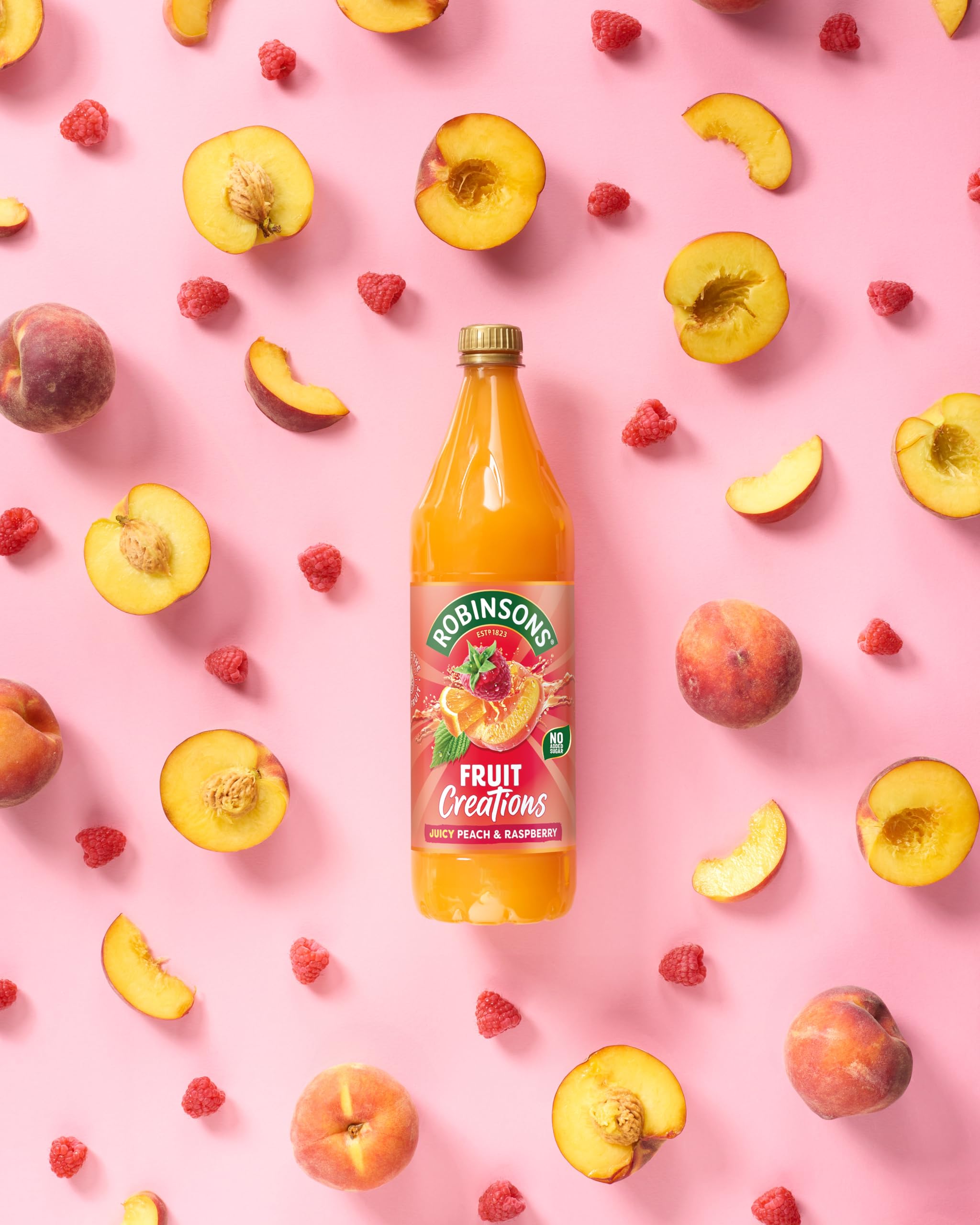 Robinsons Fruit Creations Peach & Raspberry Squash, 1L 6