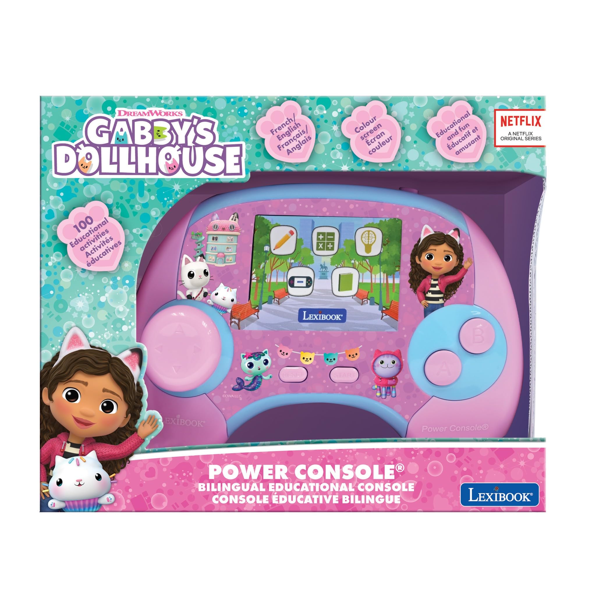 Lexibook Gabby's Dollhouse Power Console® - Bilingual Educational Toy for Kids 5+ 7