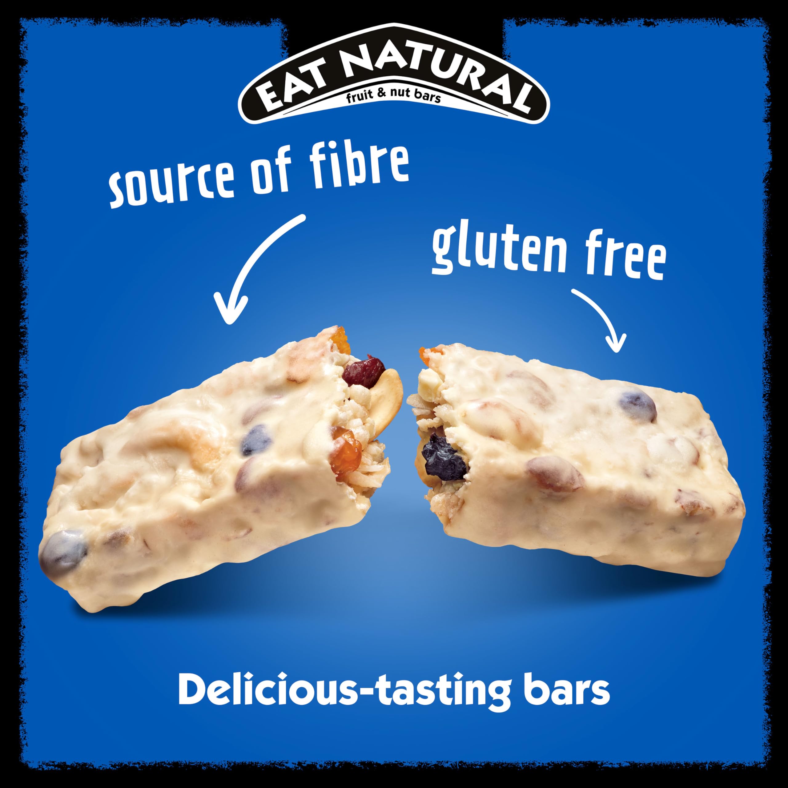 Eat Natural - Cashew & Blueberry with Yoghurt Coating Fruit & Nut Bars (12 x 40g) 6