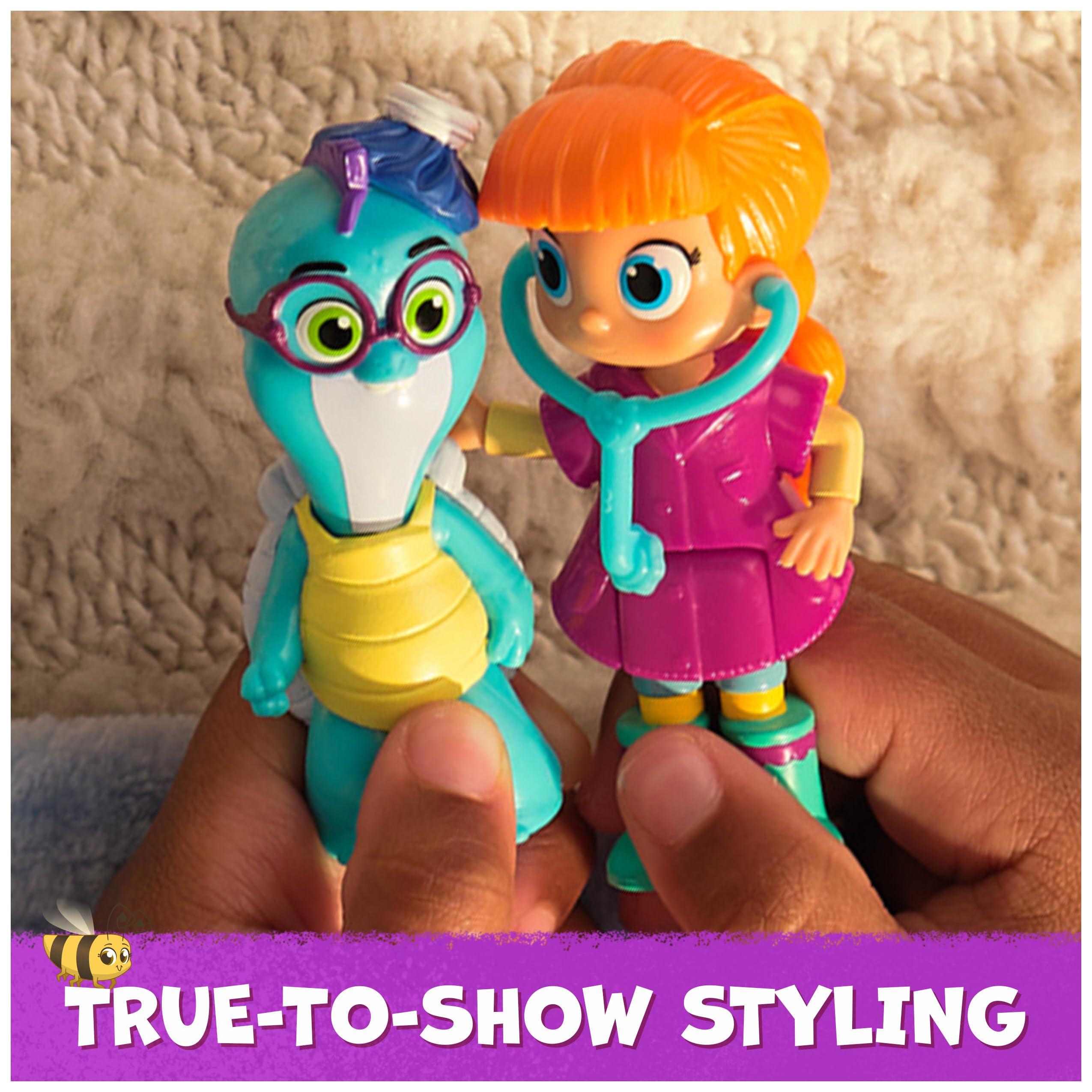 Vida the Vet Check Up & Care Friendship Pack - 5 Action Figures with Stethoscope & Accessories for Kids 3+ 8