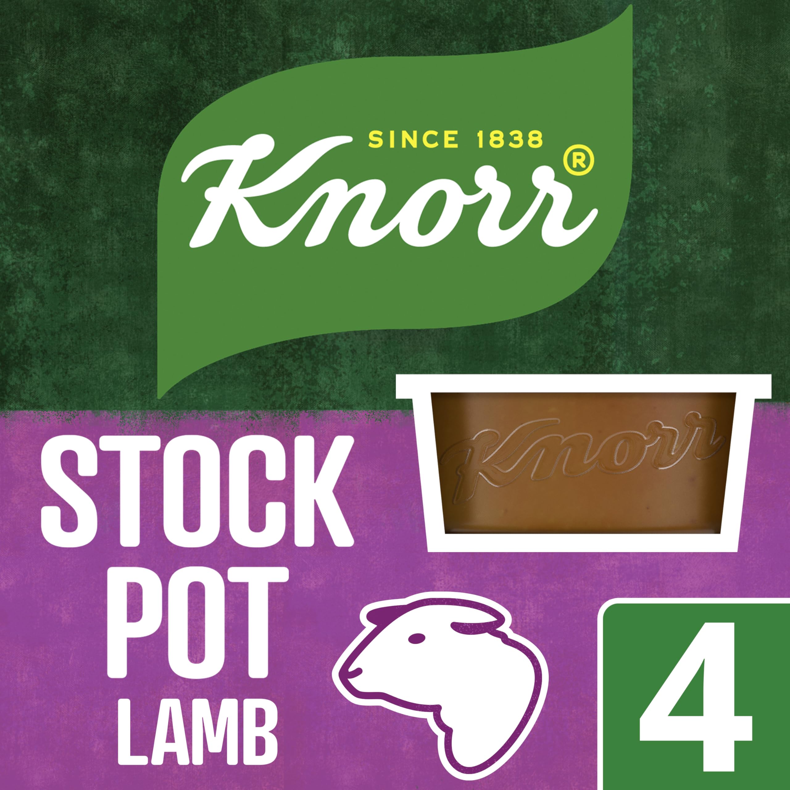 Knorr Lamb Stock Pots Gluten-Free Rich Lamb Flavour 4 x 28g 5