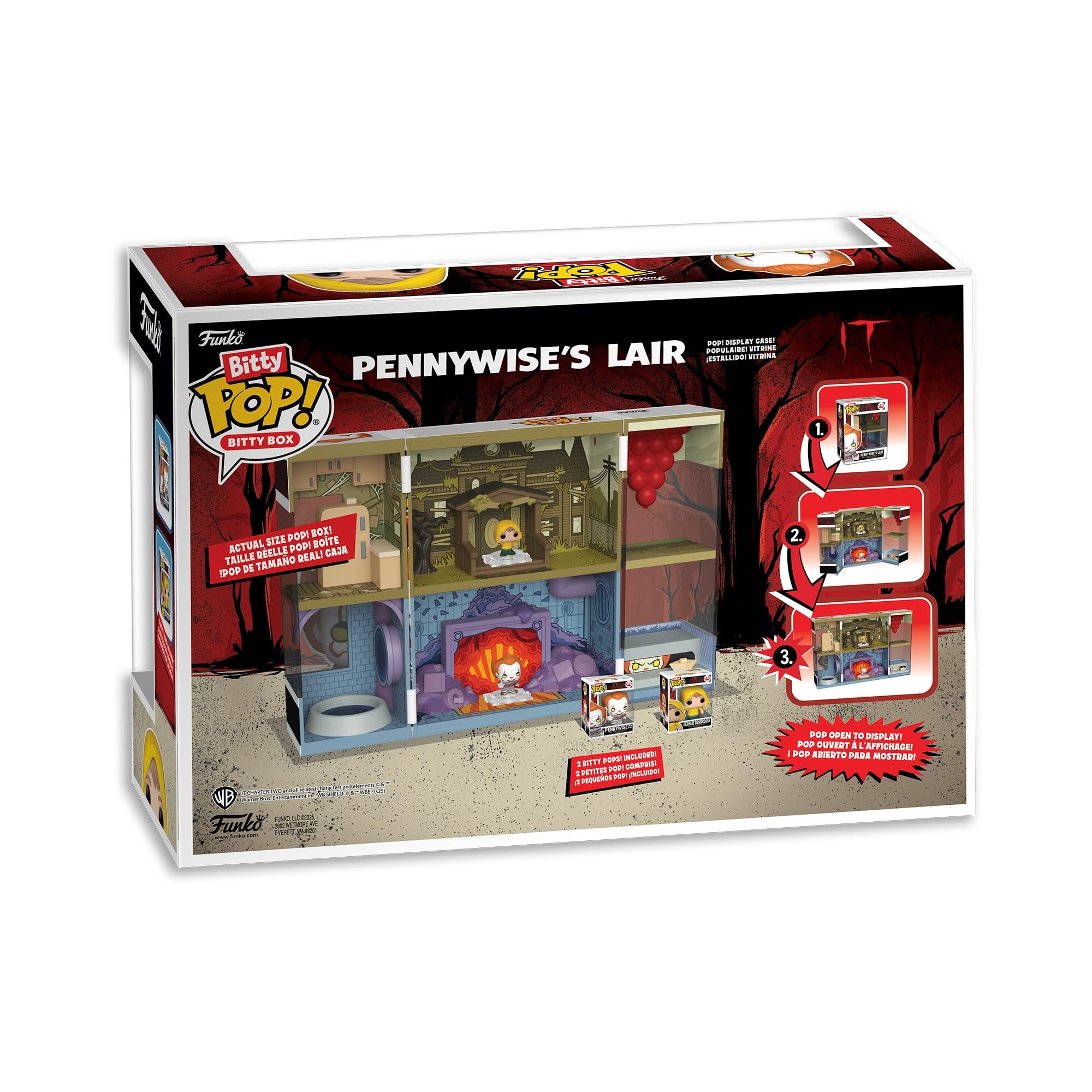 Funko Bitty Pop! Bitty Boxes: IT - Funhouse Playset with 2 Vinyl Figures (85535) 7