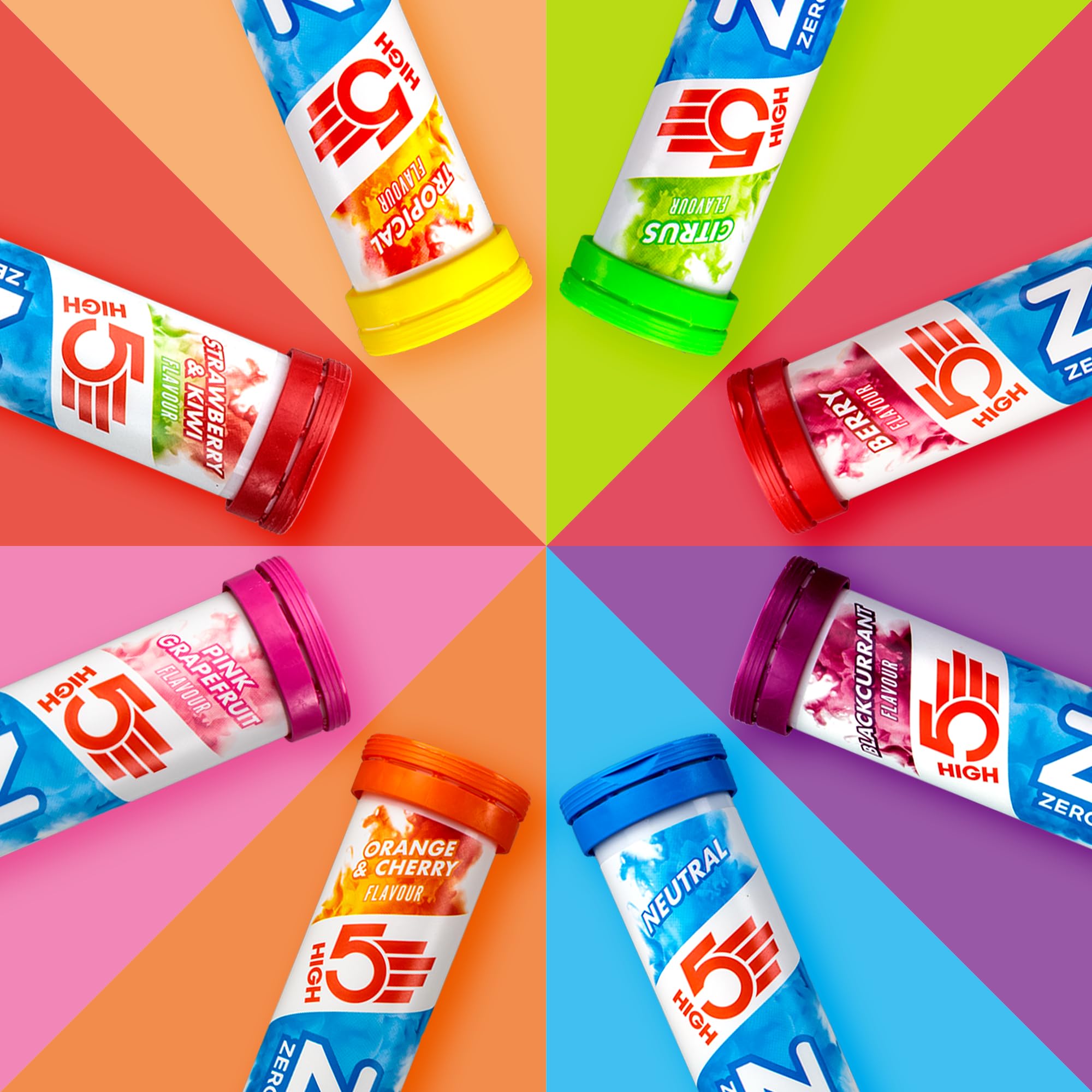 HIGH5 ZERO Electrolyte Tablets Tropical - 160 Sugar-Free Hydration Tablets with Vitamin C 5