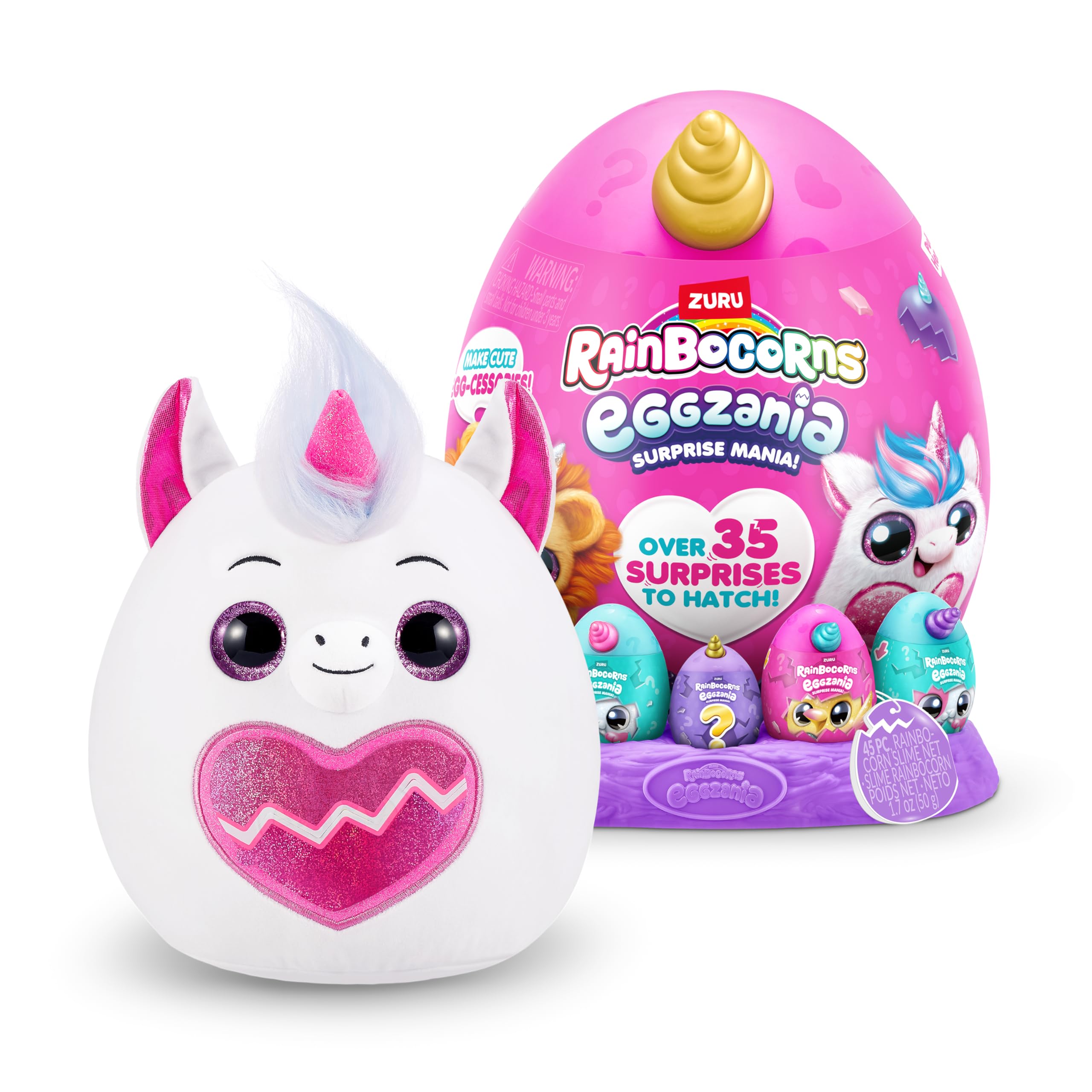 Rainbocorns Eggzania Surprise Mania Trixie the Kitten - Collectible Plush with 20+ Surprises, 28 cm Cuddly Stuffed Animal - Ages 3+ 7