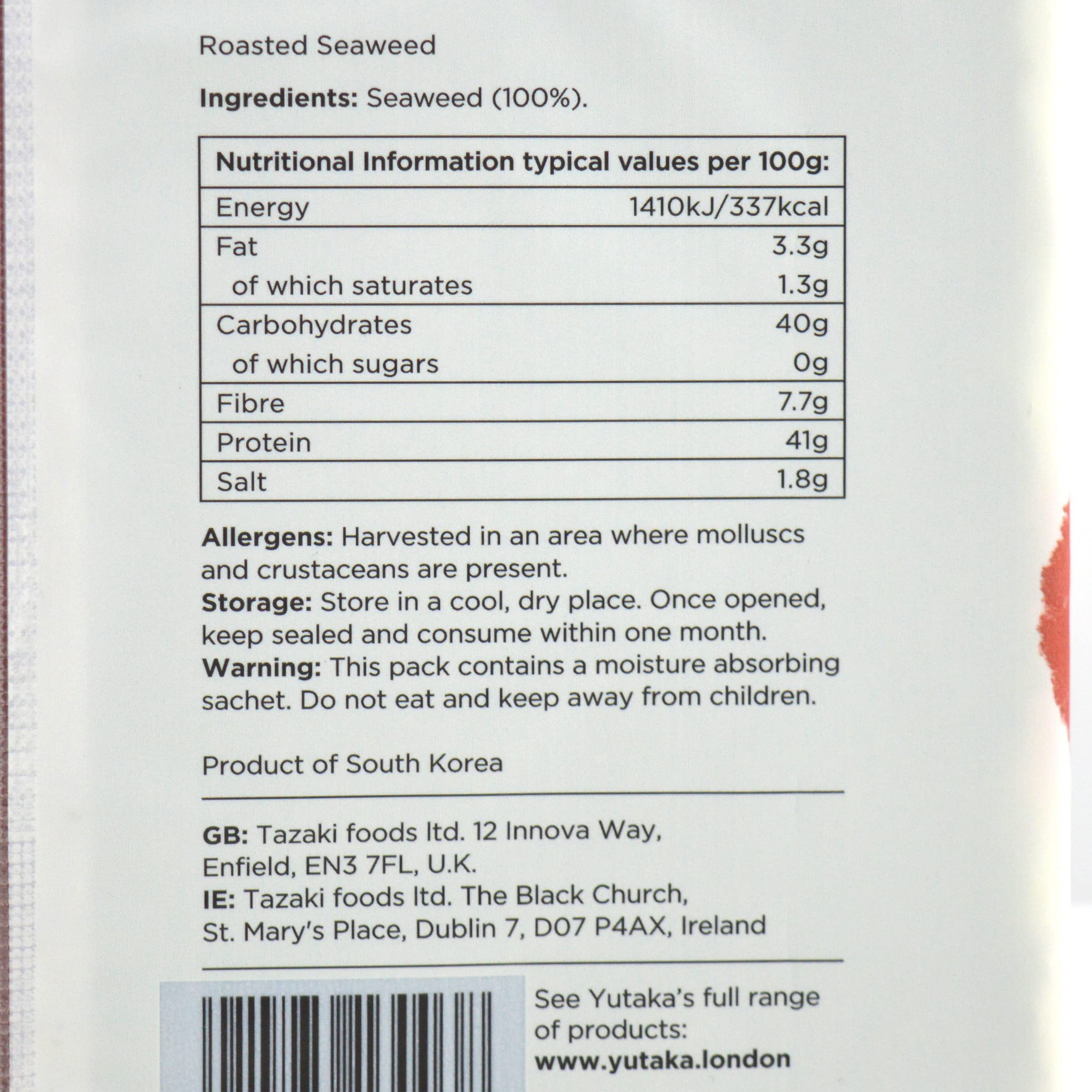 Yutaka - Sushi Nori Roasted Seaweed (Pack of 10, 50 Full Sheets) 4