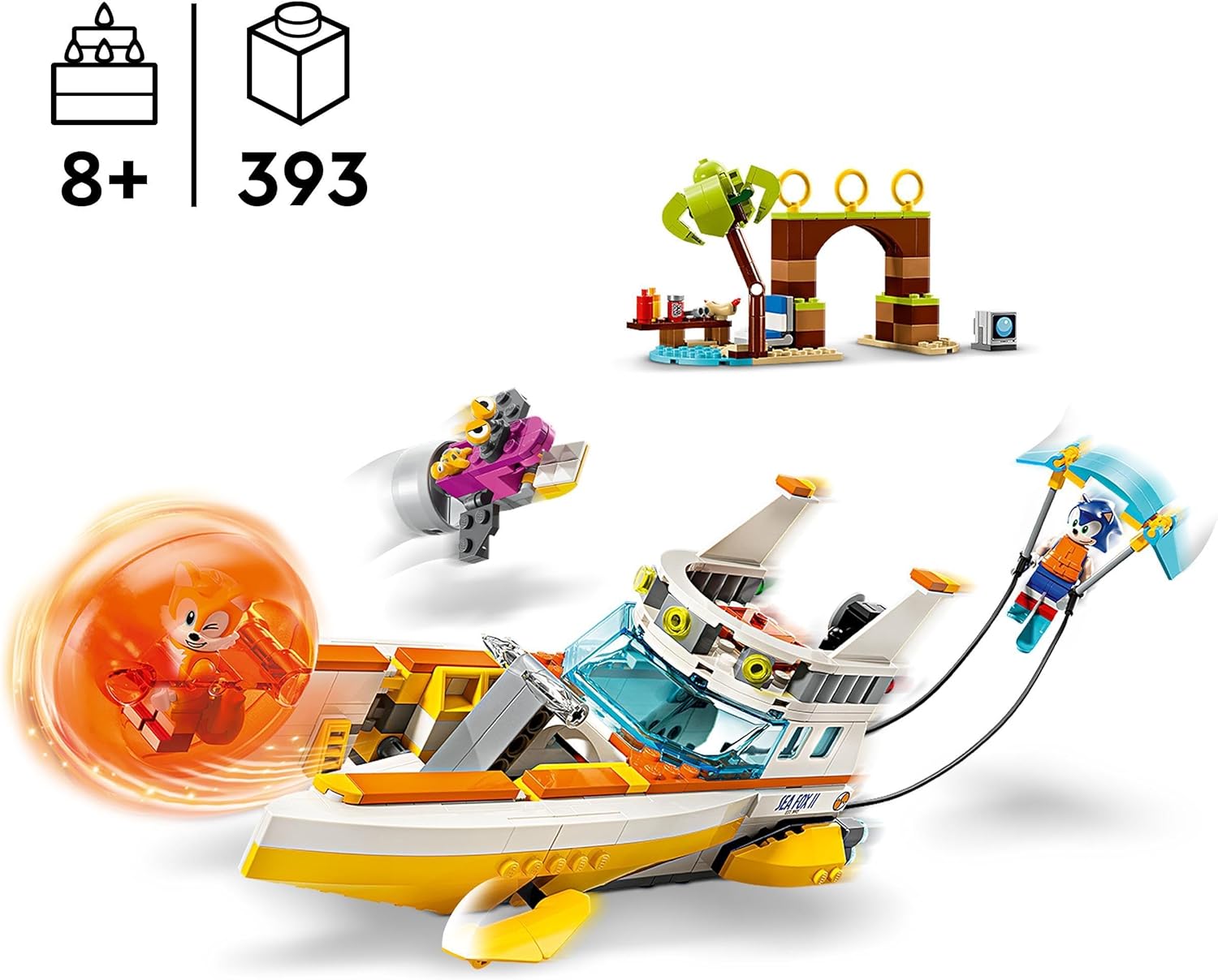 LEGO Sonic the Hedgehog 76997 Tails’ Adventure Boat Playset for 8+ 4
