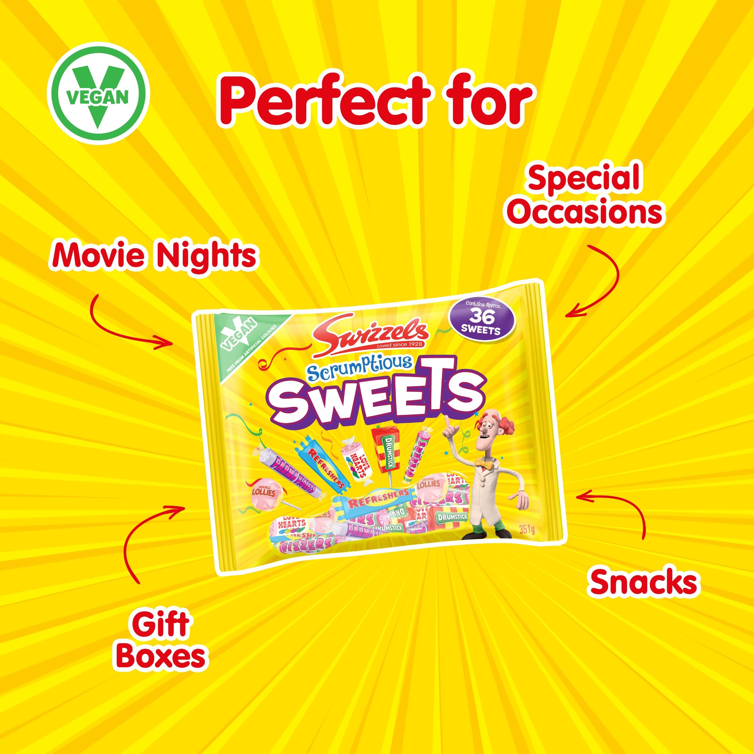 Swizzels Scrumptious Sweets - Assorted Chewy and Hard Candies Selection 4