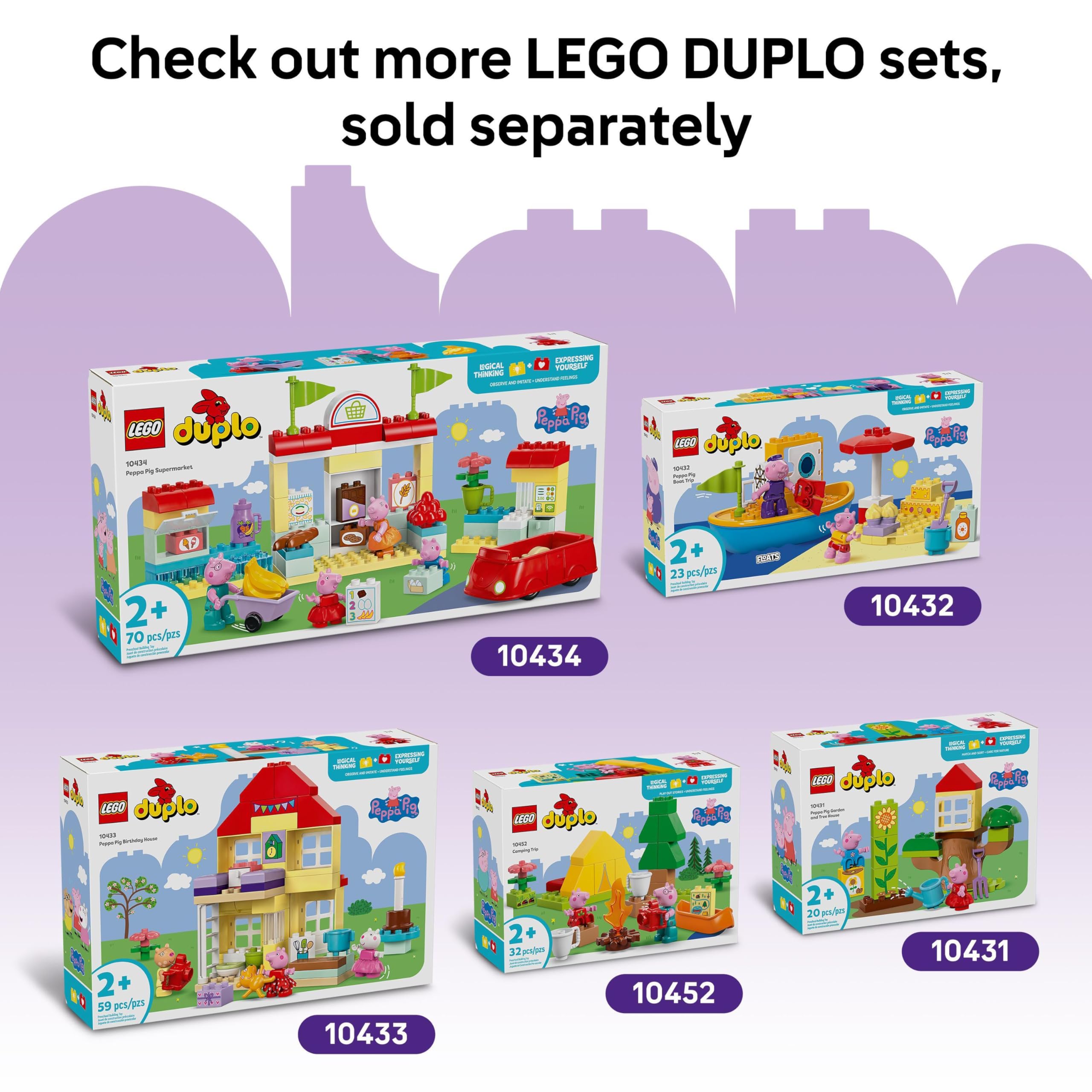 LEGO DUPLO Peppa Pig Funfair - Building Set for Toddlers 2+ 11
