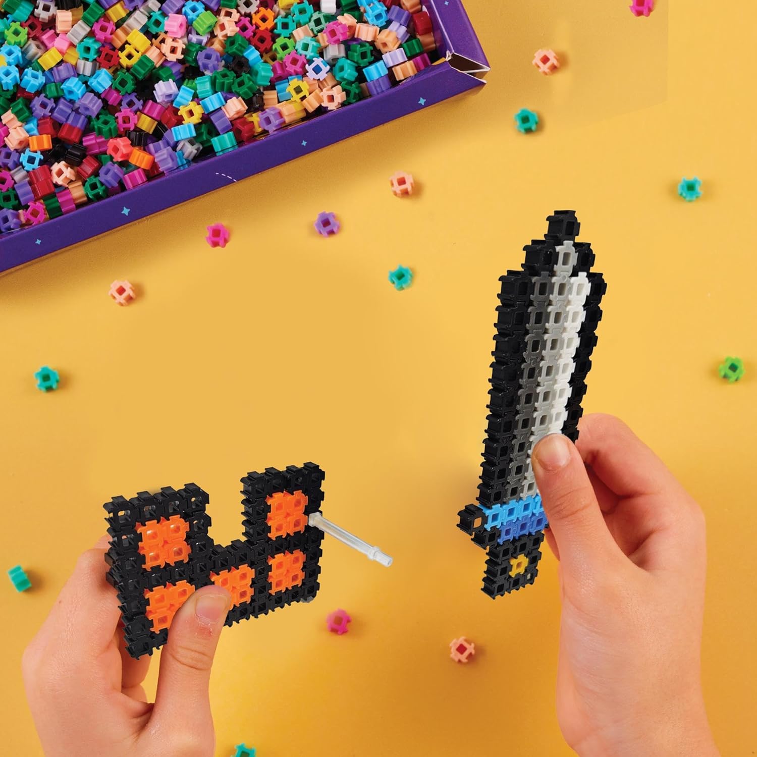 Simbrix 08184 Starter Pack Gamer Quest - 1000+ Piece 2D & 3D Pixel Art Building Set for Kids 5+ 5