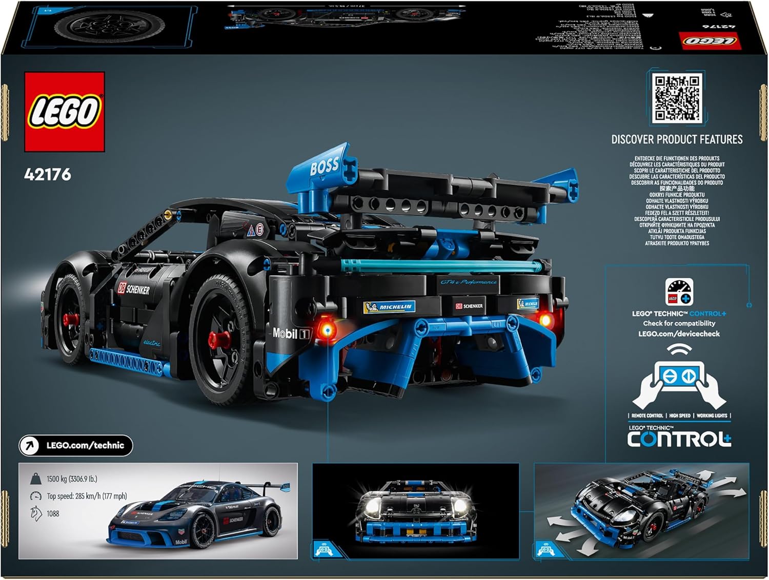 LEGO Technic Porsche GT4 e-Performance Race Car - Remote-Controlled Building Set for Ages 10+ 5