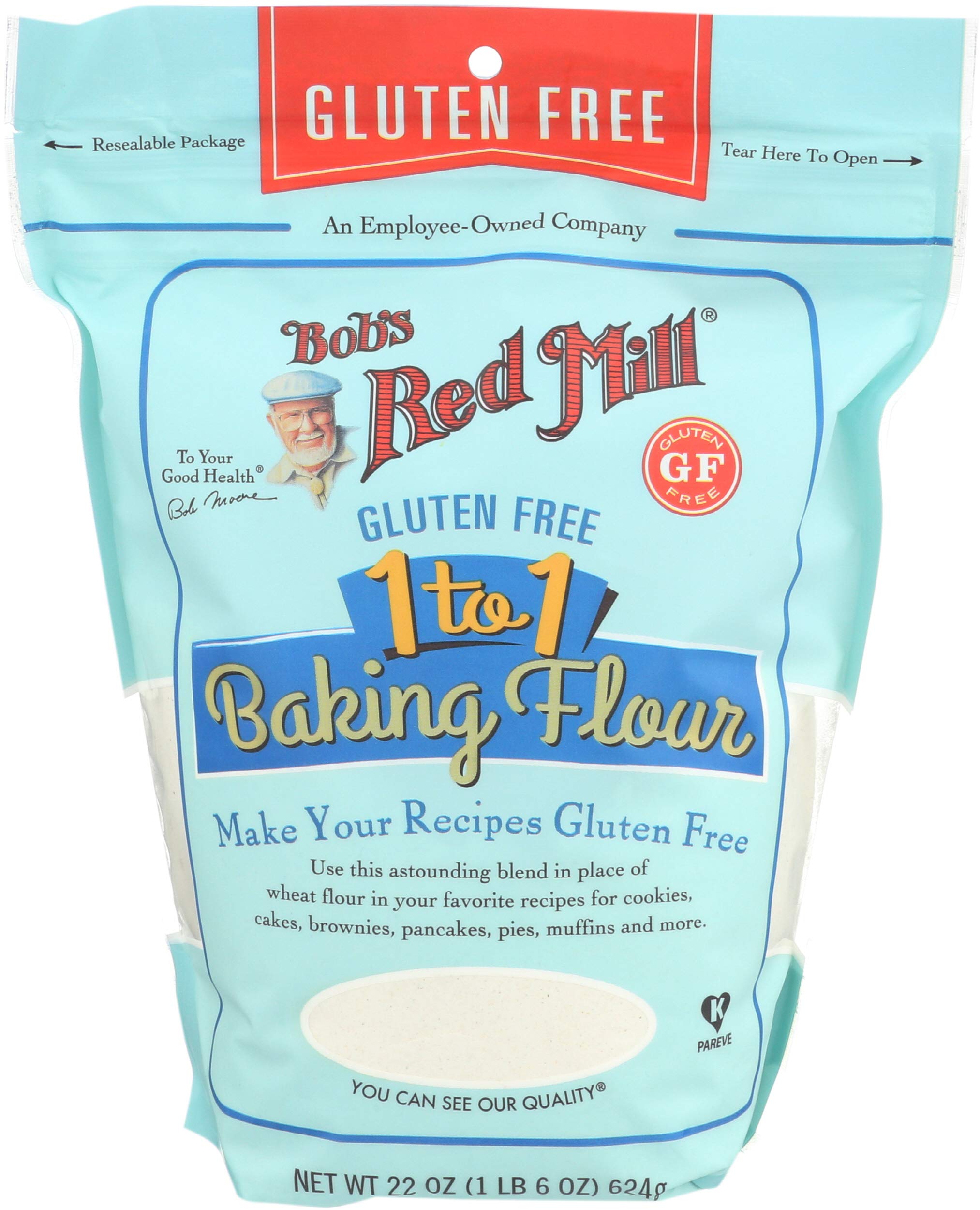 Bob's Red Mill - Gluten Free 1 to 1 Baking Flour, 624g Pouch