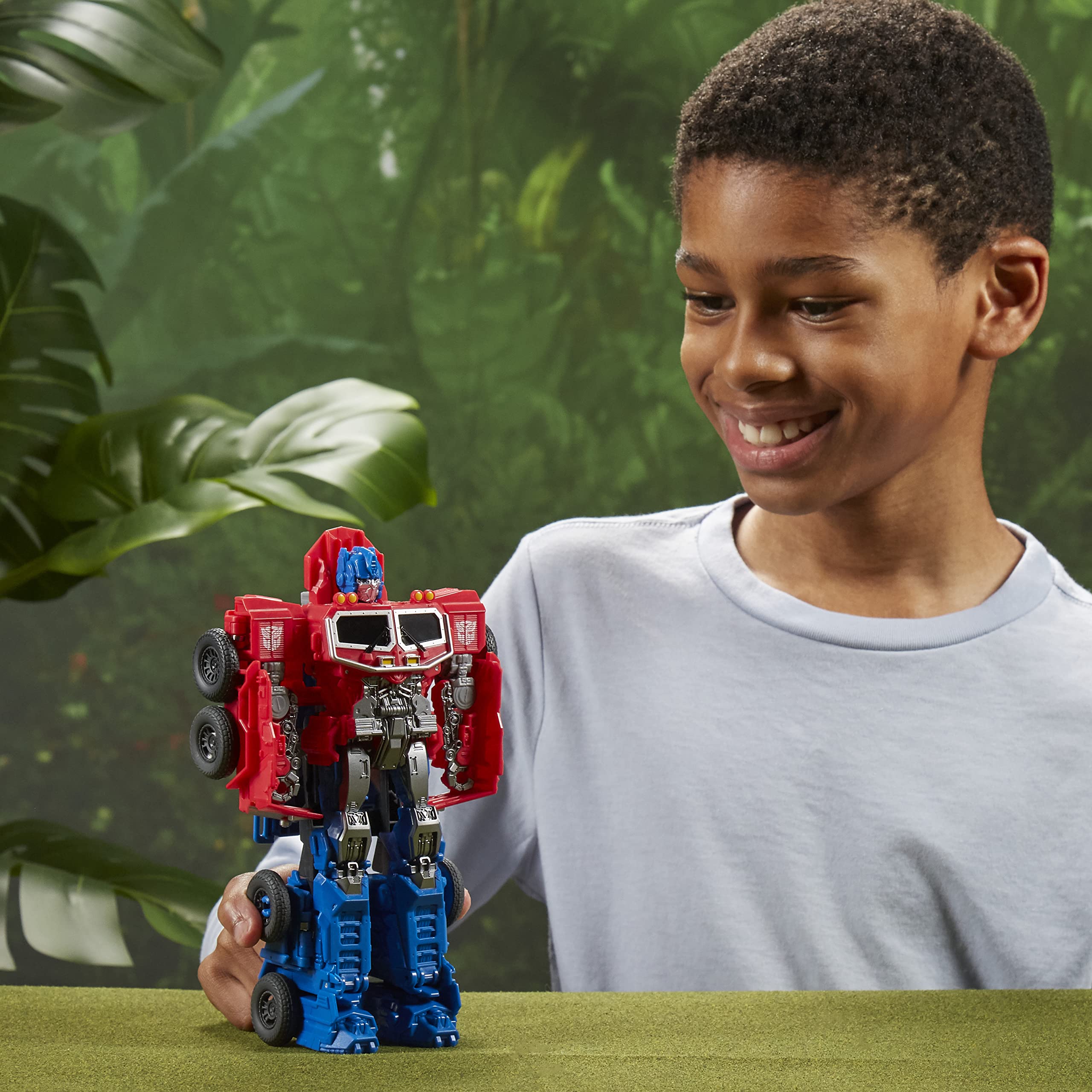 Transformers Rise of the Beasts Smash Changers Optimus Prime Action Figure - 3-Step Smash Conversion, 22.5 cm, Ages 6+ 3