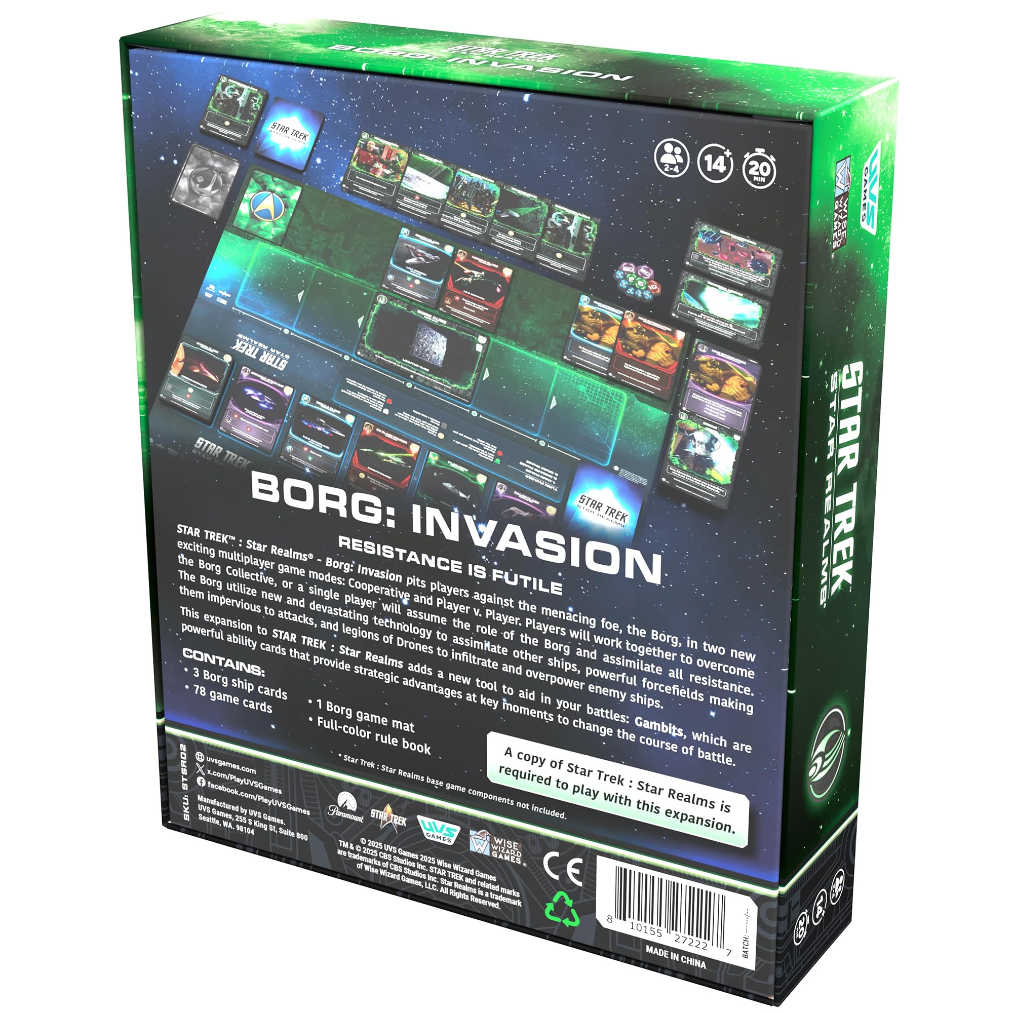 Star Trek: Star Realms - Borg Invasion Expansion Deck Building Card Game 6