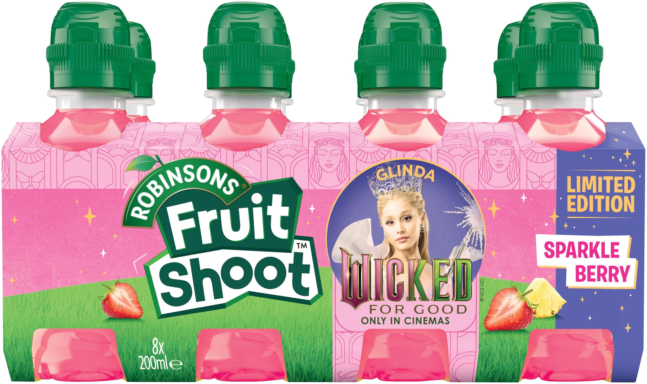 FRUIT SHOOT Glinda Sparkle Berry Fruit Drink (200ml Pack of 8) 4