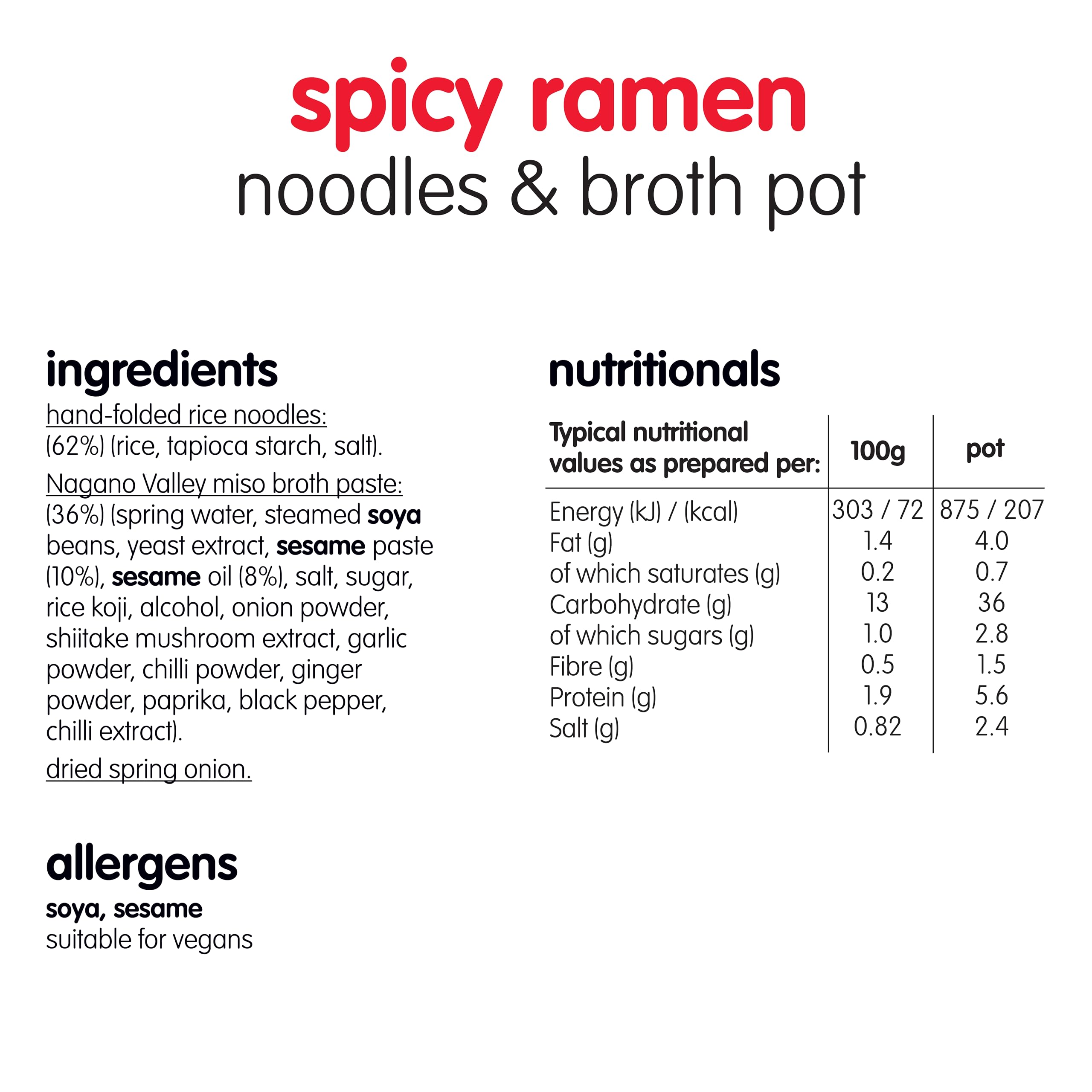 Itsu Spicy Chickn Instant Noodles & Broth Pot 64g - Pack of 6 | Gluten Free | Vegan | Quick 5-Minute Meal 6