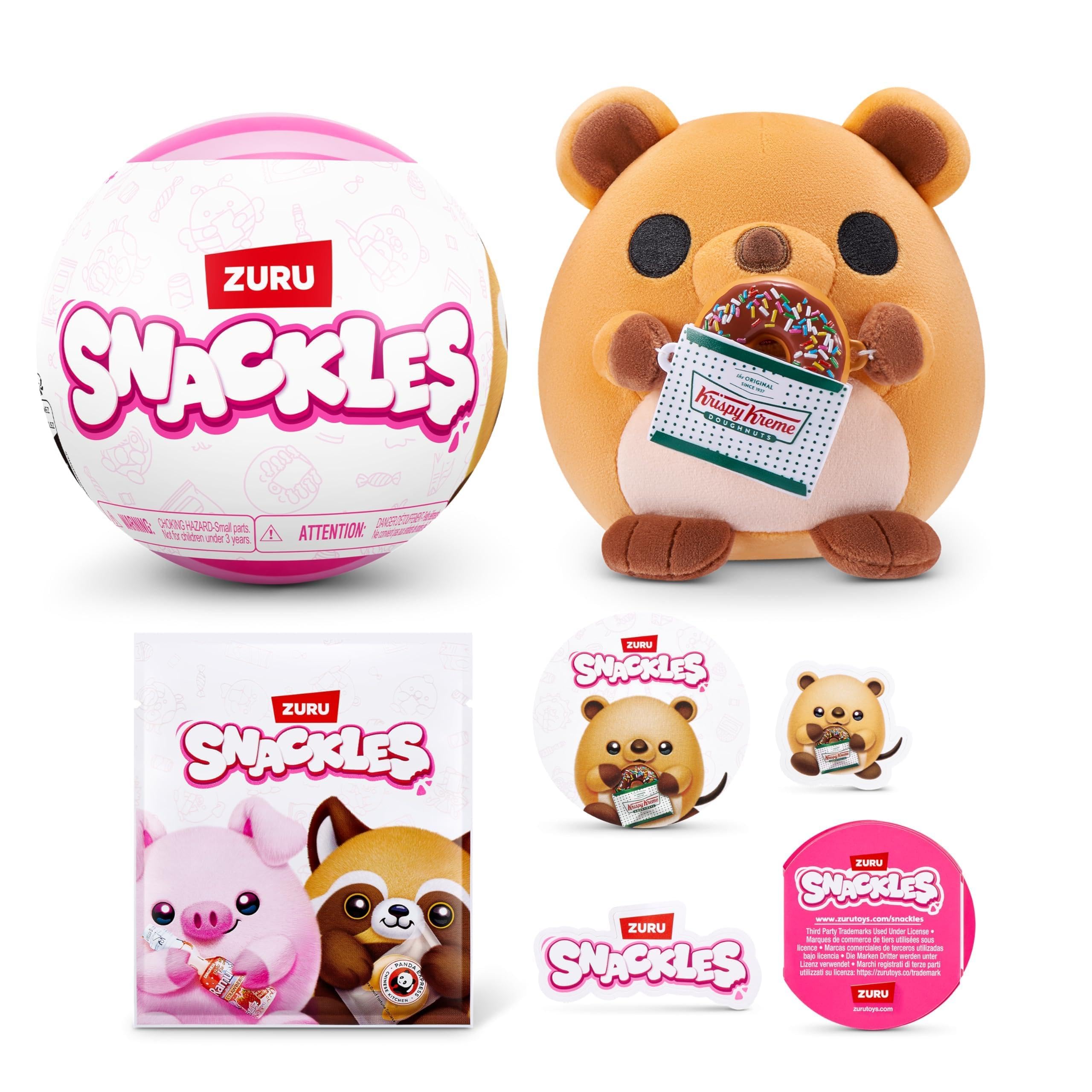 Snackles Series 3 - 5-inch Super-Soft Plush with Snack Accessory by ZURU