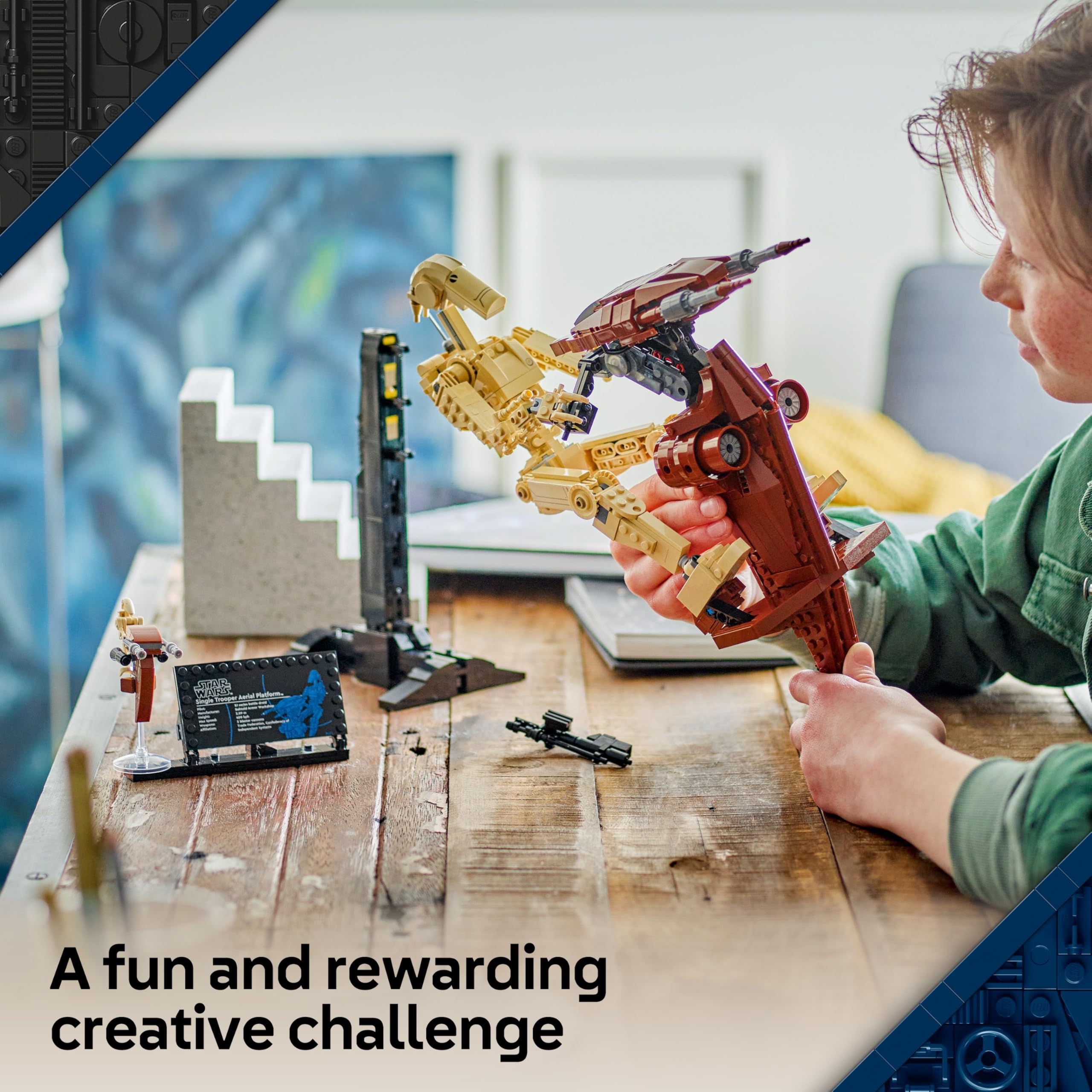 LEGO Star Wars 75428 Battle Droid with STAP Speeder - Buildable Display Model for Ages 12+ 4