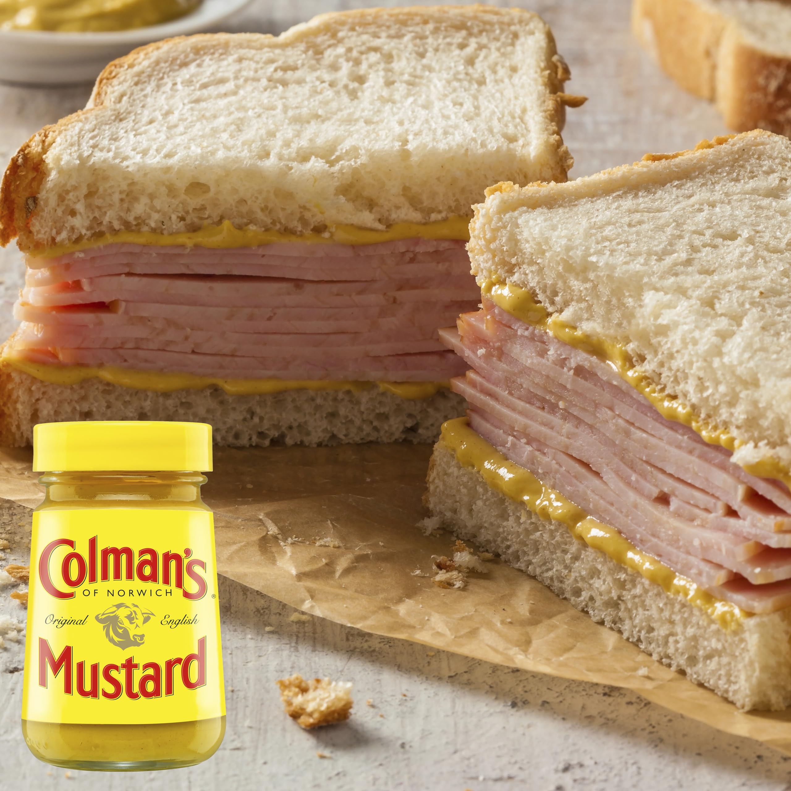 Colman's Original English Mustard Paste - Hot & Bold Flavor | 150g Jar 4