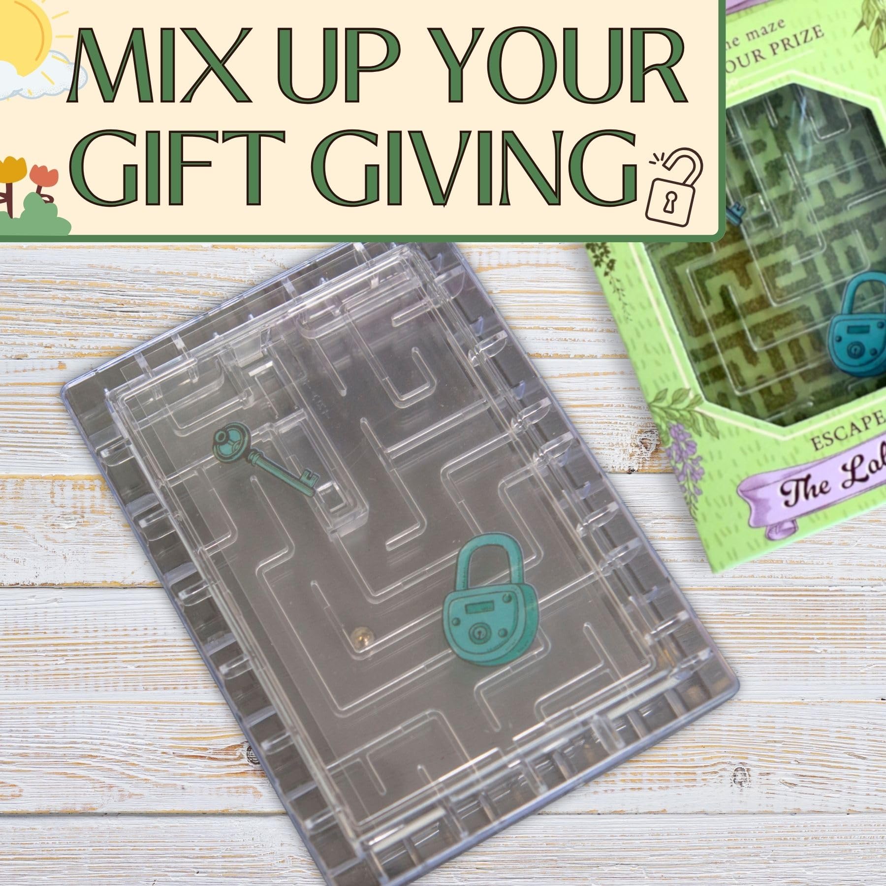 Boxer Gifts Garden Labyrinth Puzzle Box - Money Holder for Cash or Gift Cards 10