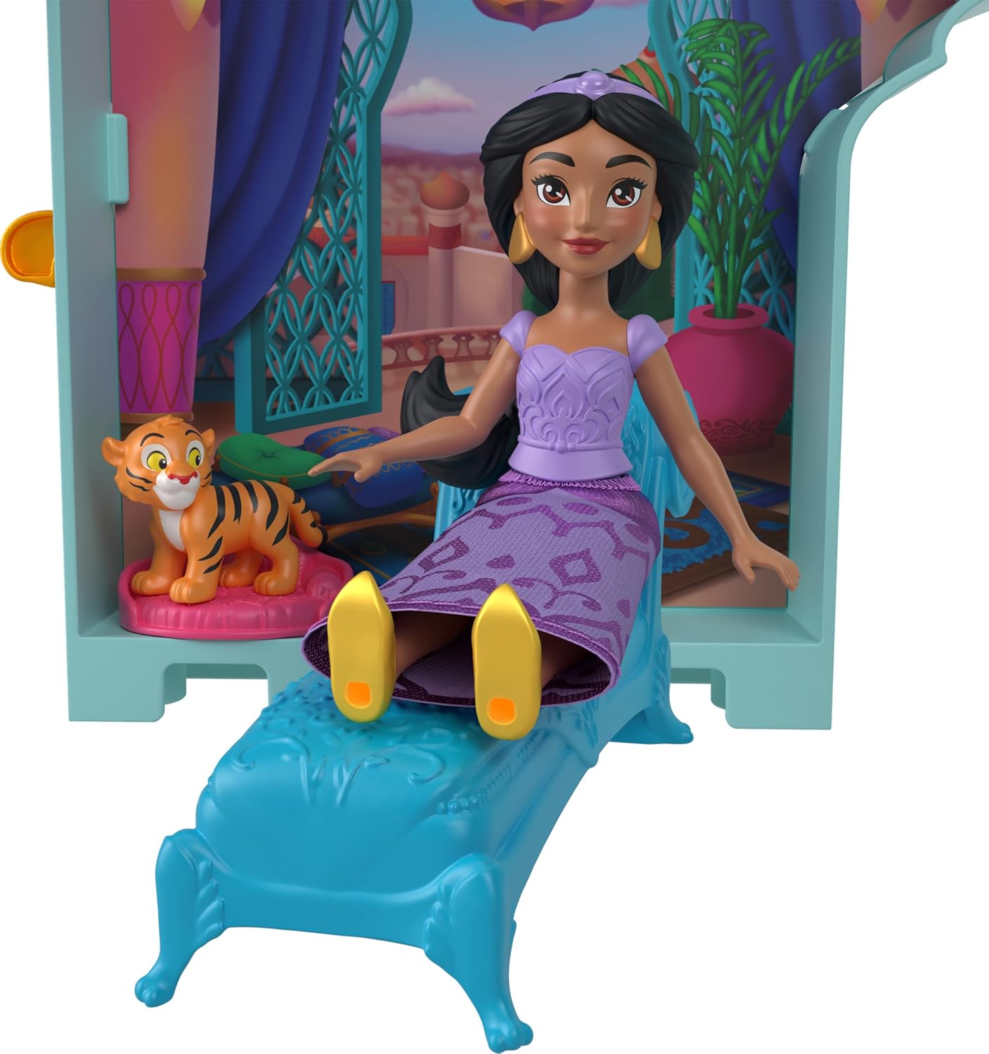 Disney Princess Jasmine's Palace Playset - Stacking Doll House with Figures & Furniture 6