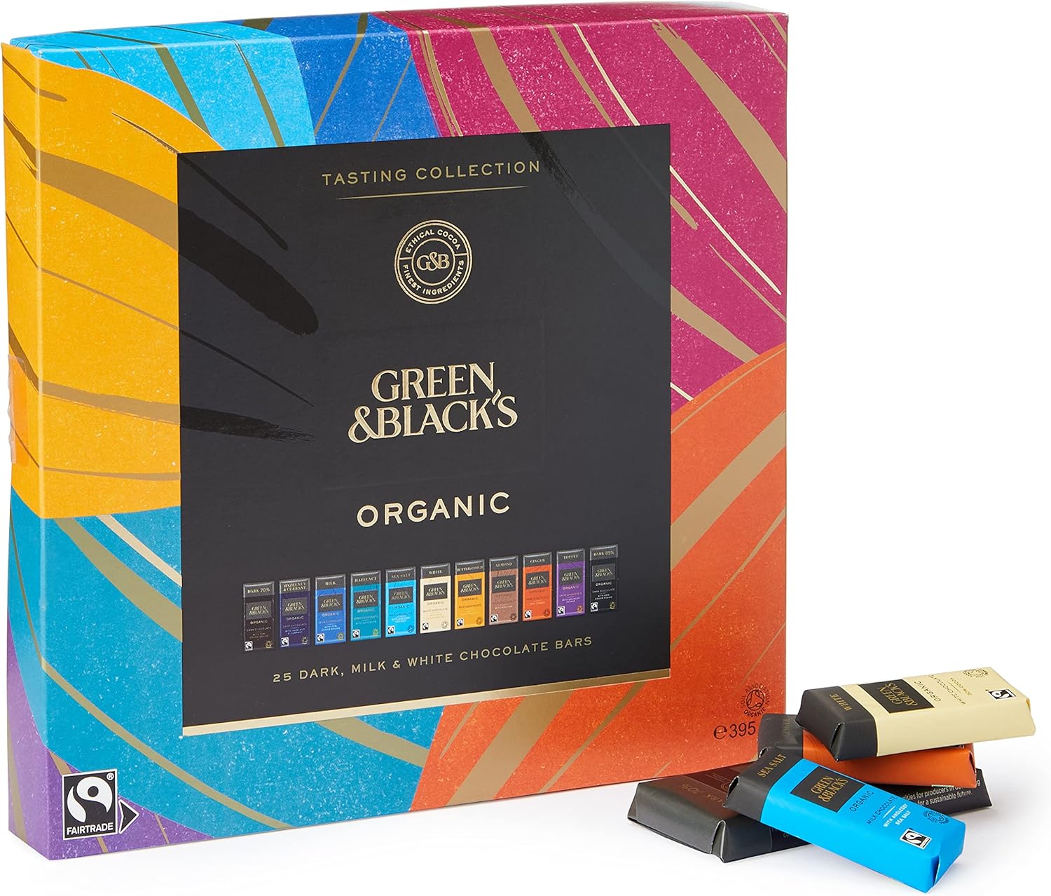 Green & Black's Organic Tasting Collection Chocolate Bars, 395g