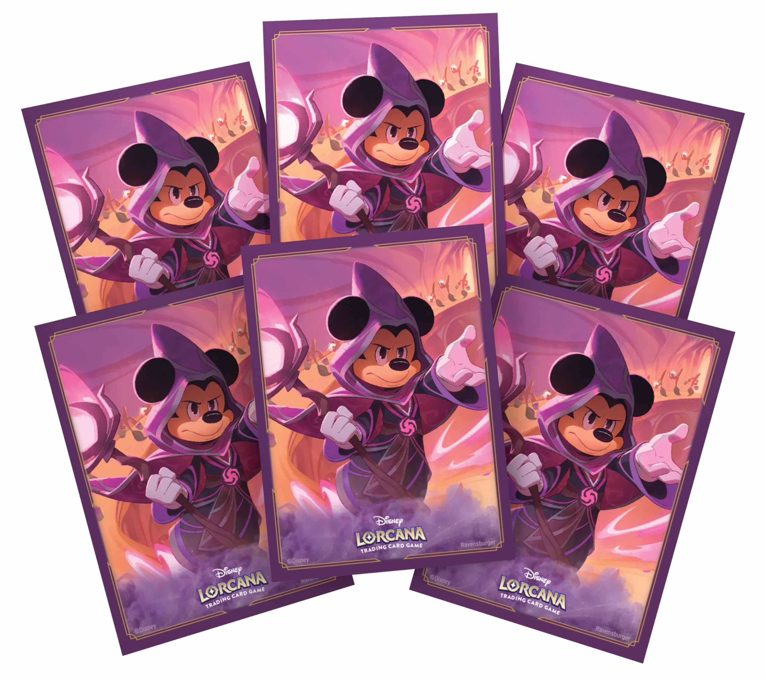 Ravensburger Disney Lorcana Trading Card Game Mickey Mouse Card Sleeves | 65 Count | Matte Finish 1