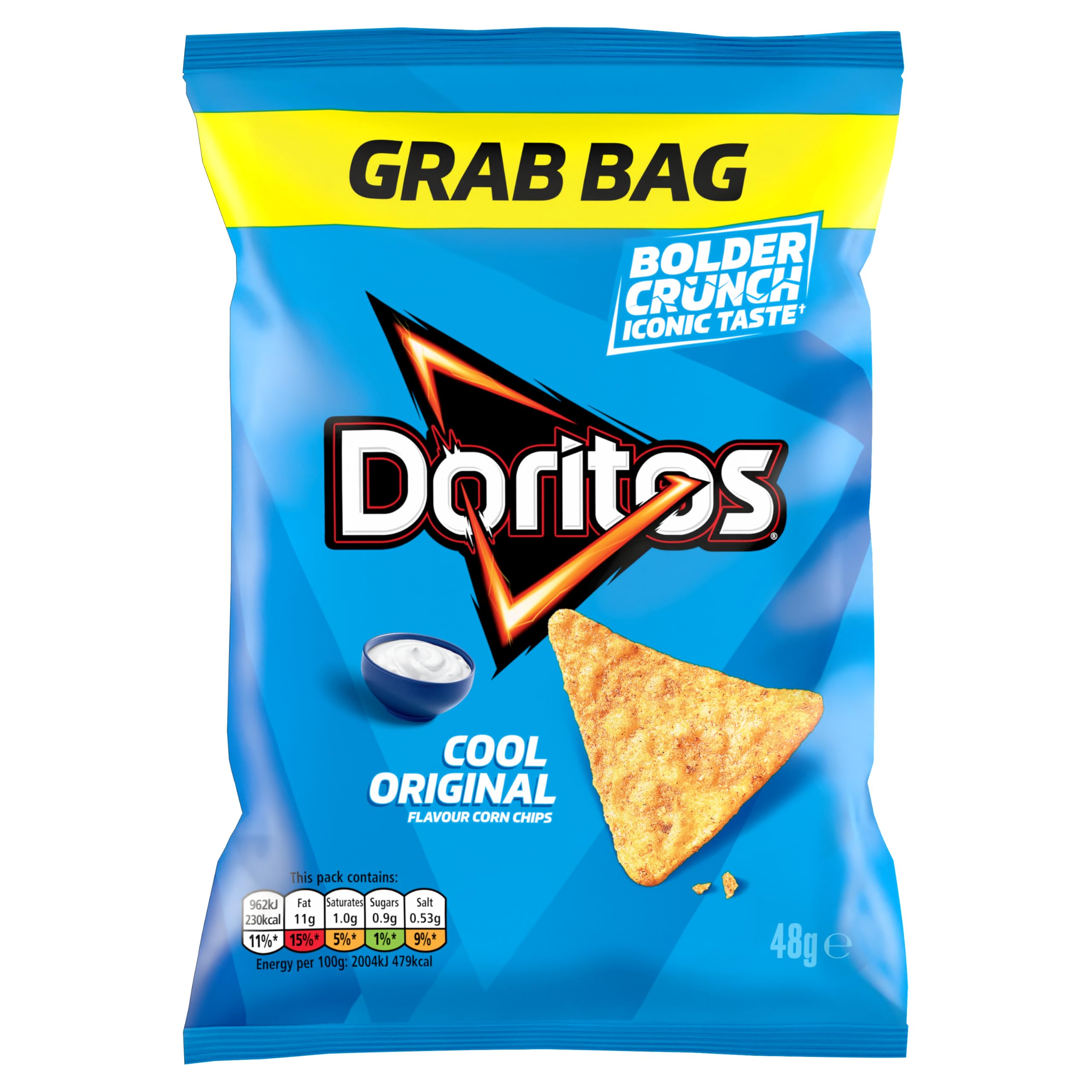 Doritos Cool Original Tortilla Chips Grab Bag Crisps 48g (Case of 24)