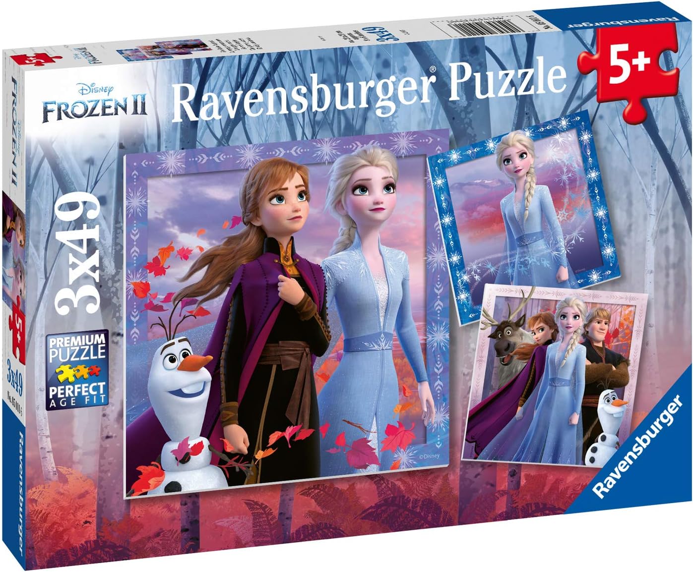 Ravensburger Disney Frozen 2 3 x 49-Piece Jigsaw Puzzles for Kids 5 Years and Up 9