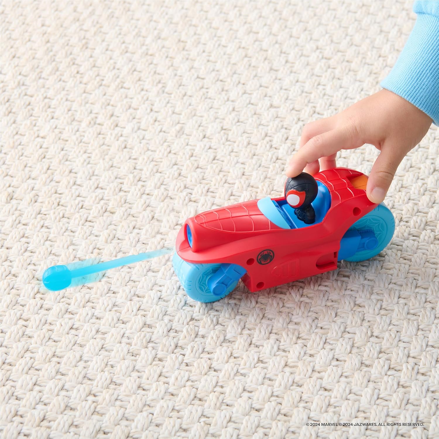 Spidey & His Amazing Friends Team Split Racer - 8.5-Inch Transforming Vehicle with Sound Effects & Web Darts 5