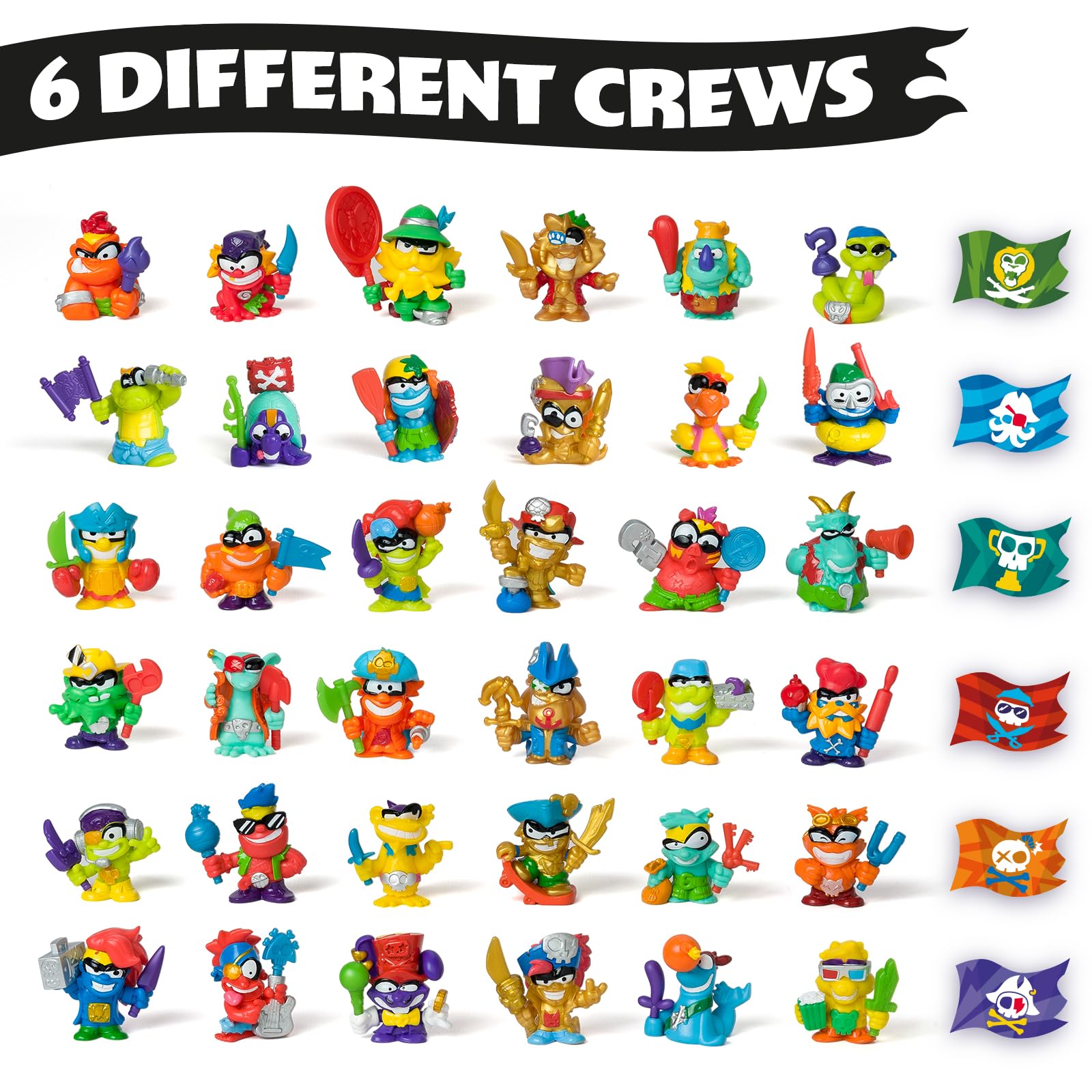 PIRATIX Adventure World Golden Treasure Series - 4 Pack with Surprise Figure 7