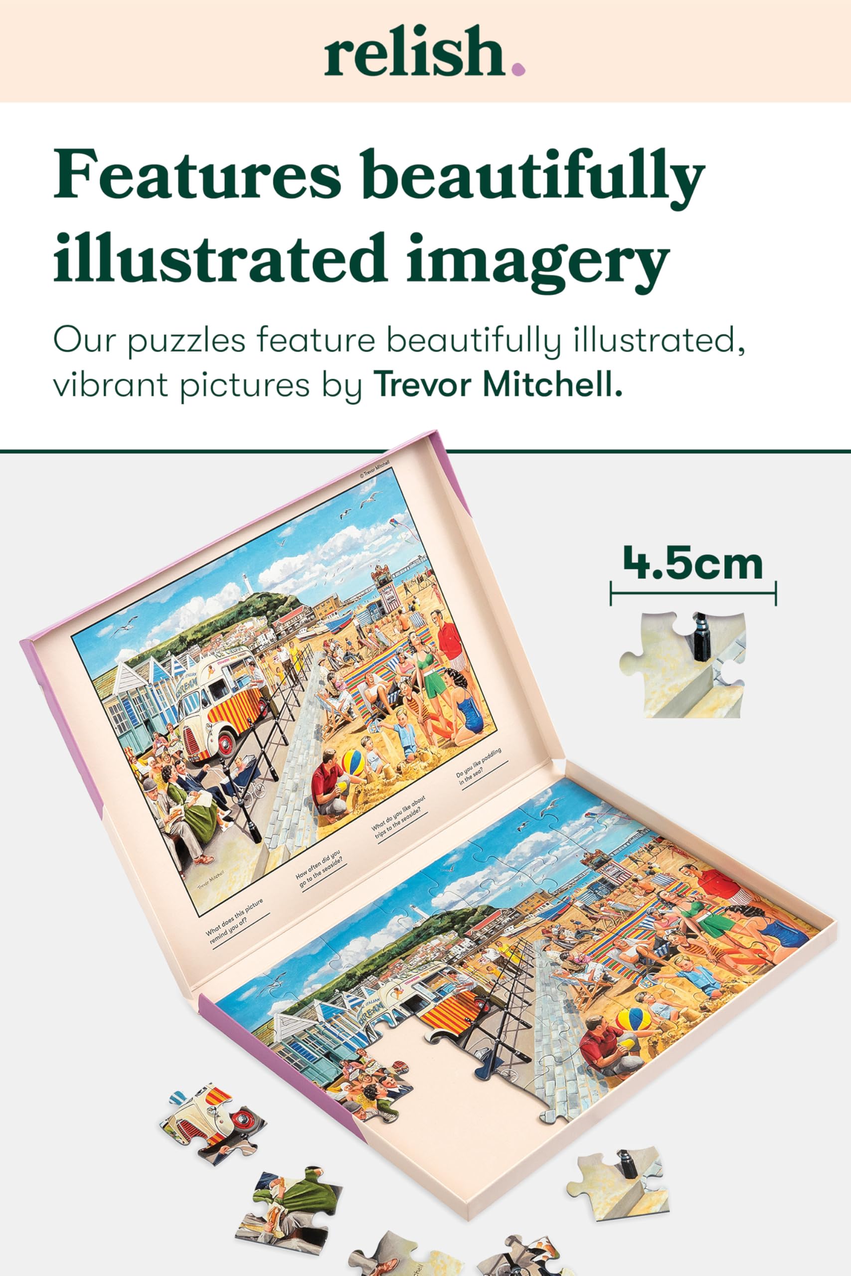 Relish Seaside Nostalgia 35-Piece Jigsaw Puzzle for Adults - Dementia Friendly 6