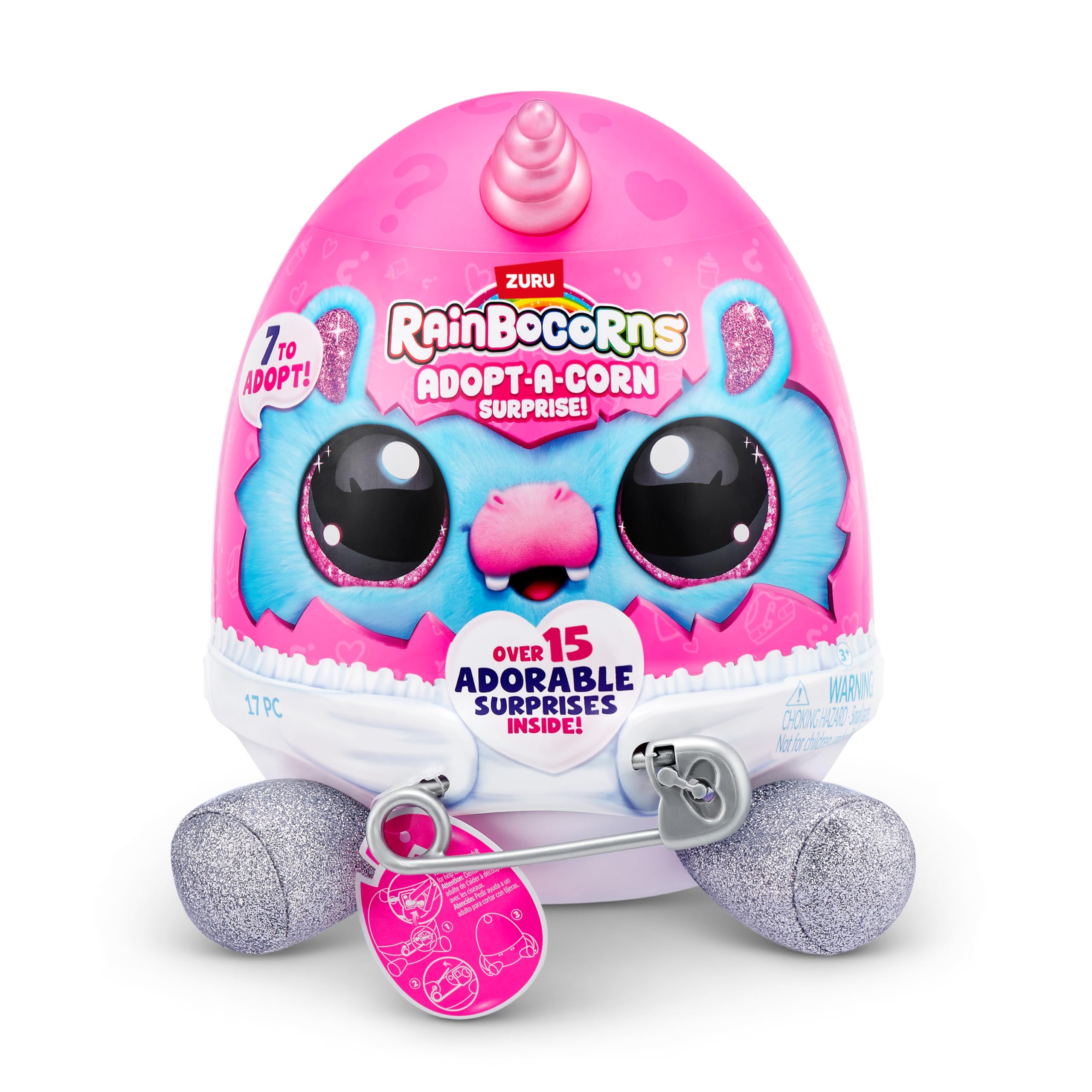 Rainbocorns Adopt-A-Corn Surprise - 15+ Surprises, Kitten (Rosie), Series 1 Plush Toy 4