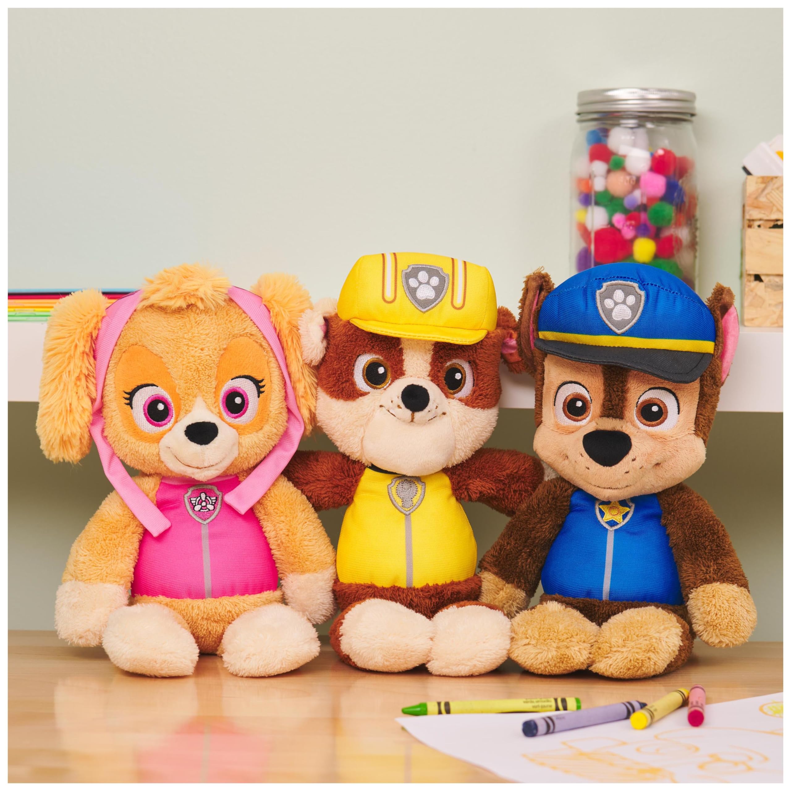 GUND PAW Patrol Marshall Take-Along Buddy Plush Toy - 33cm Floppy Limb Design 5