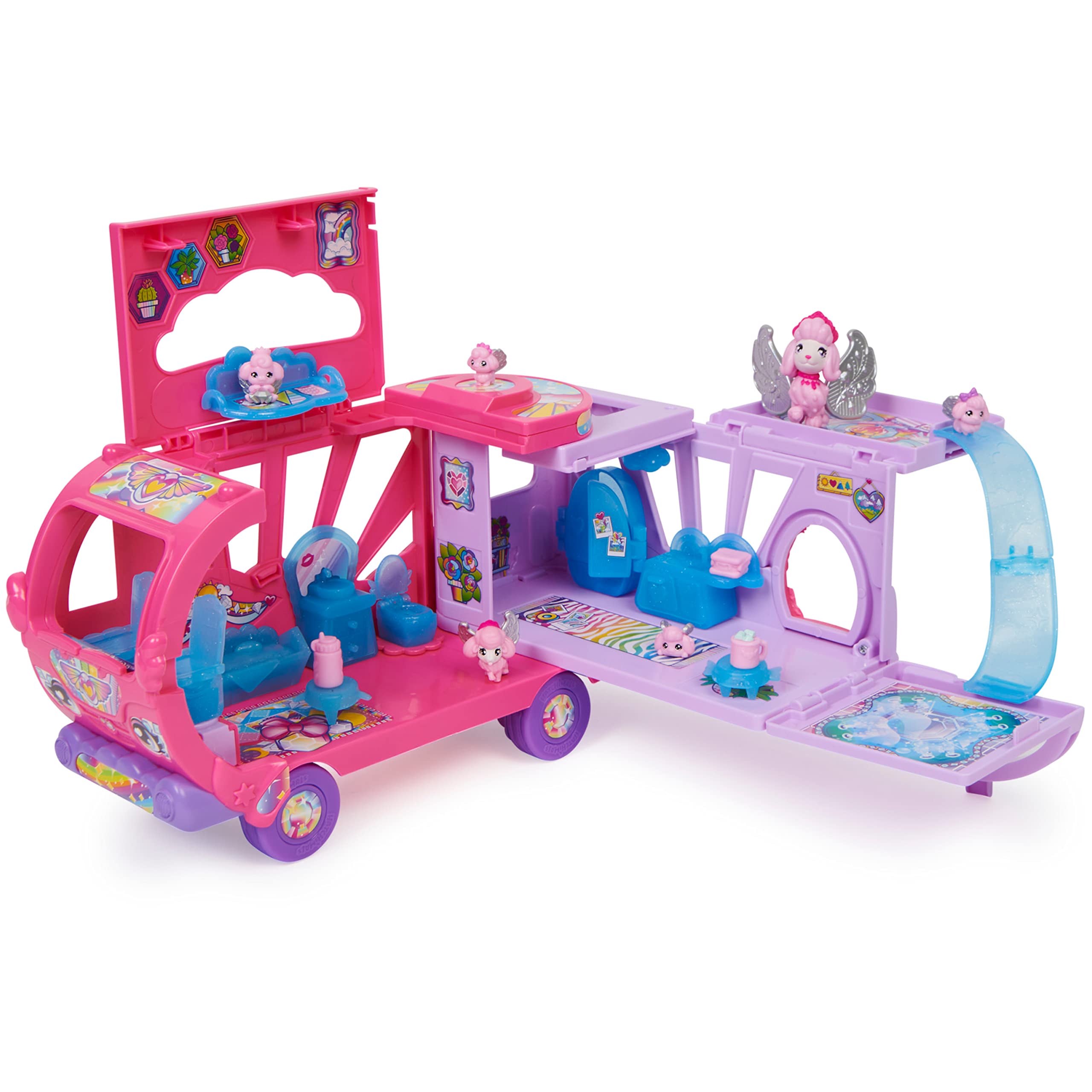 Hatchimals CollEGGtibles Rainbow-cation Camper mit 6 funkelnden Pudeln – ab 5 Jahren 3