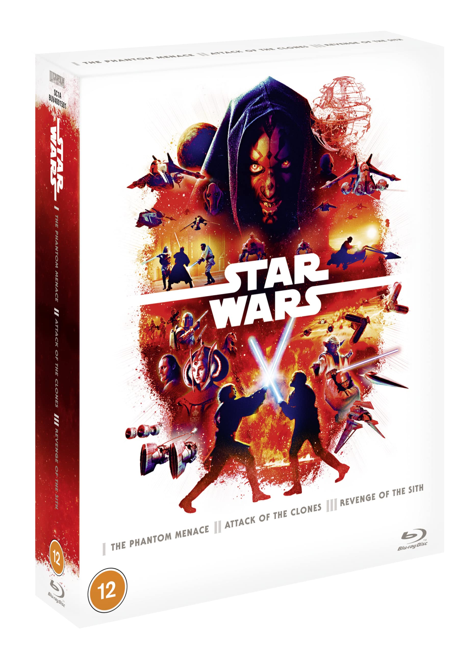 Star Wars Prequel Trilogy Box Set [Blu-ray] 1