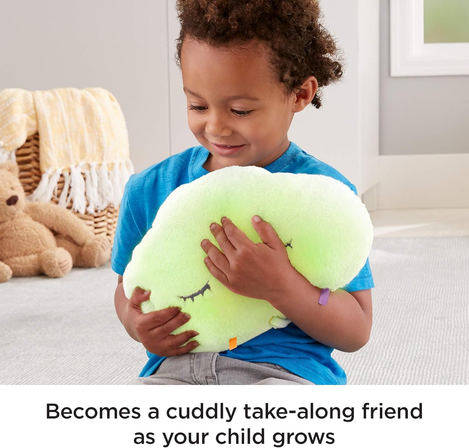 Fisher-Price Twinkle and Cuddle Cloud Soother - Musical Light-Up Plush for Babies 5