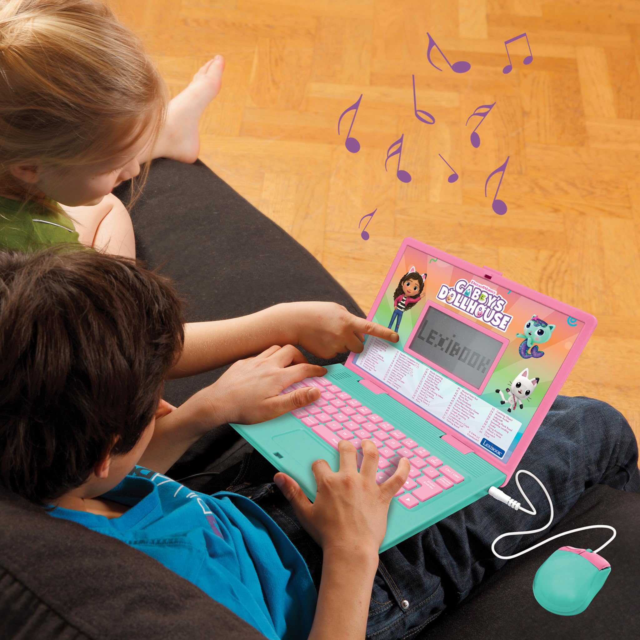 Lexibook Gabby's Dollhouse Bilingual Educational Laptop - 124 Fun Learning Activities for Kids 7