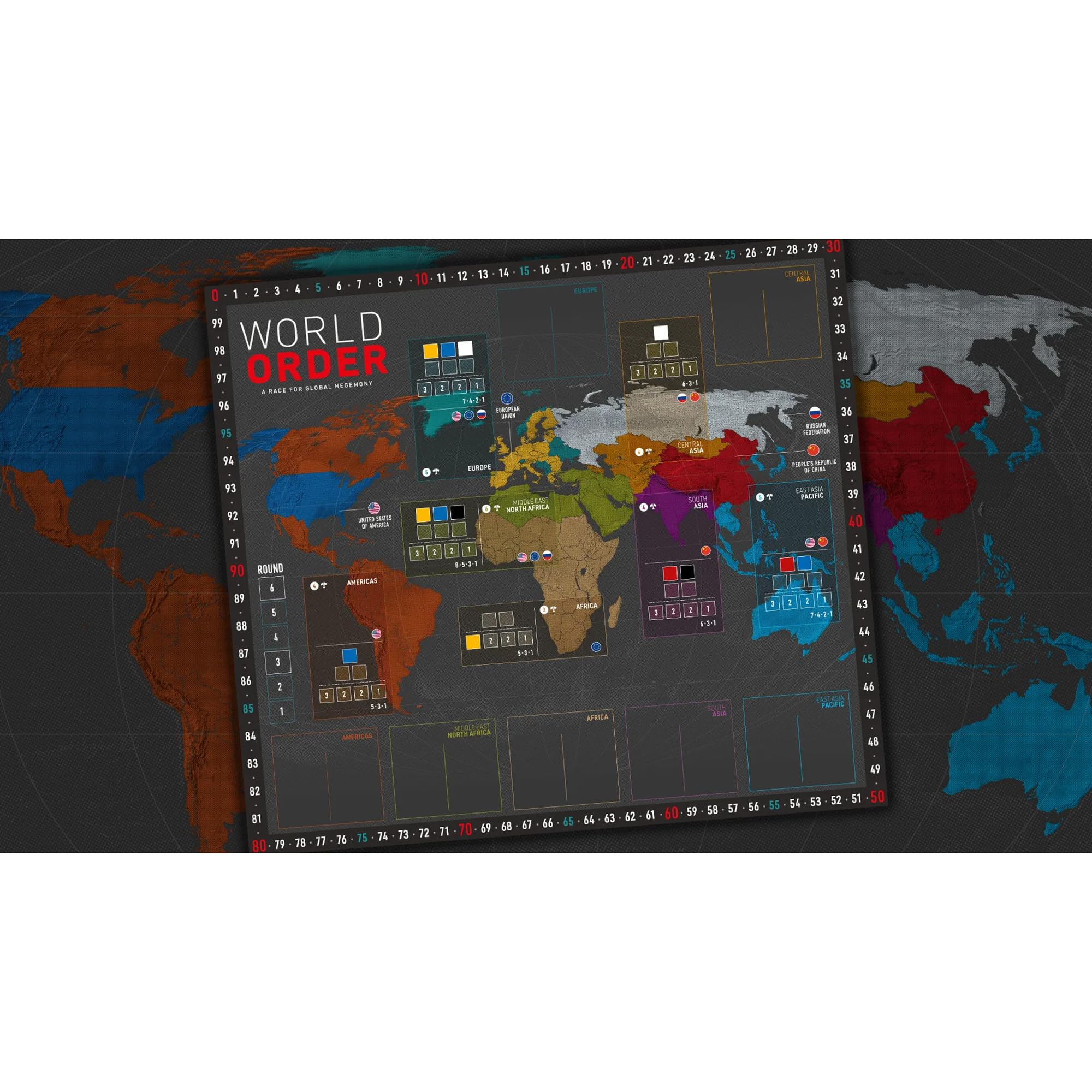 Hegemonic World Order - Geopolitics Strategic Board Game | 2-4 Players, 120-180 Min Playtime, Ages 14+ 7