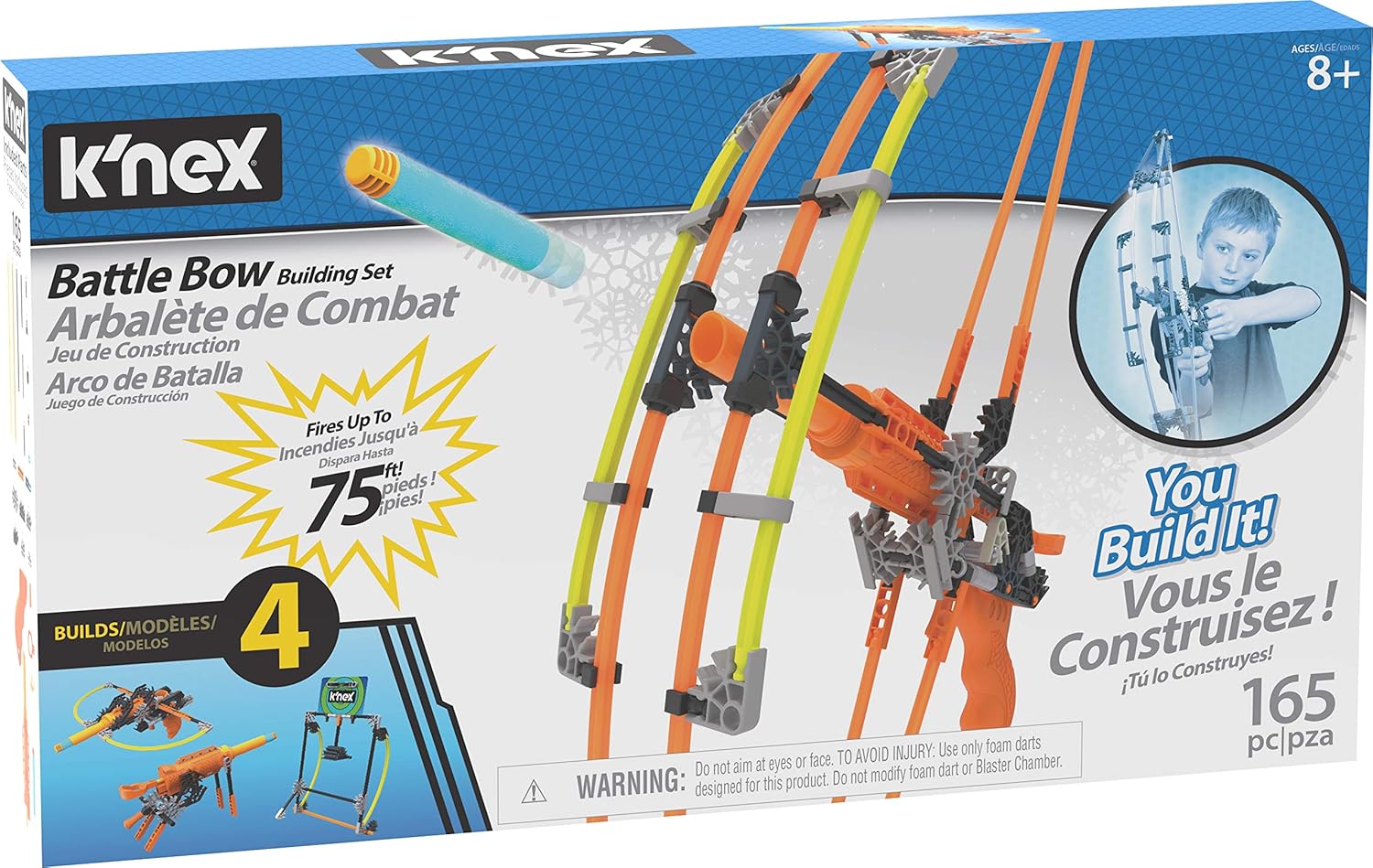K'NEX K-Force Battle Bow Building Set - 165-Piece Educational Toy for Ages 8+ 5