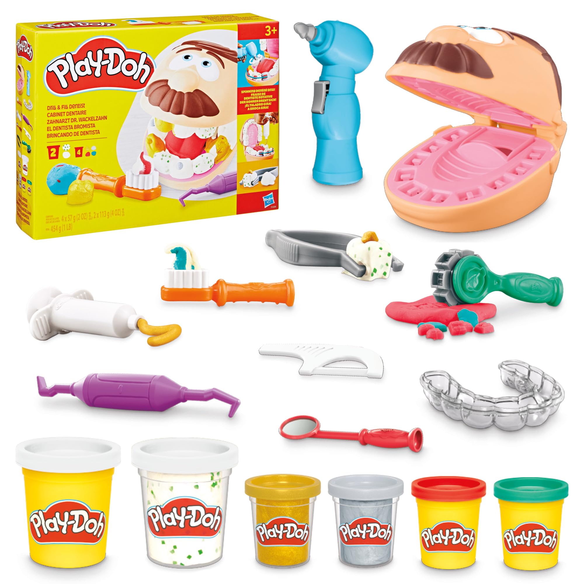 Play-Doh Drill 'n Fill Dentist - Pretend Play Dental Set for Kids 3+ 17