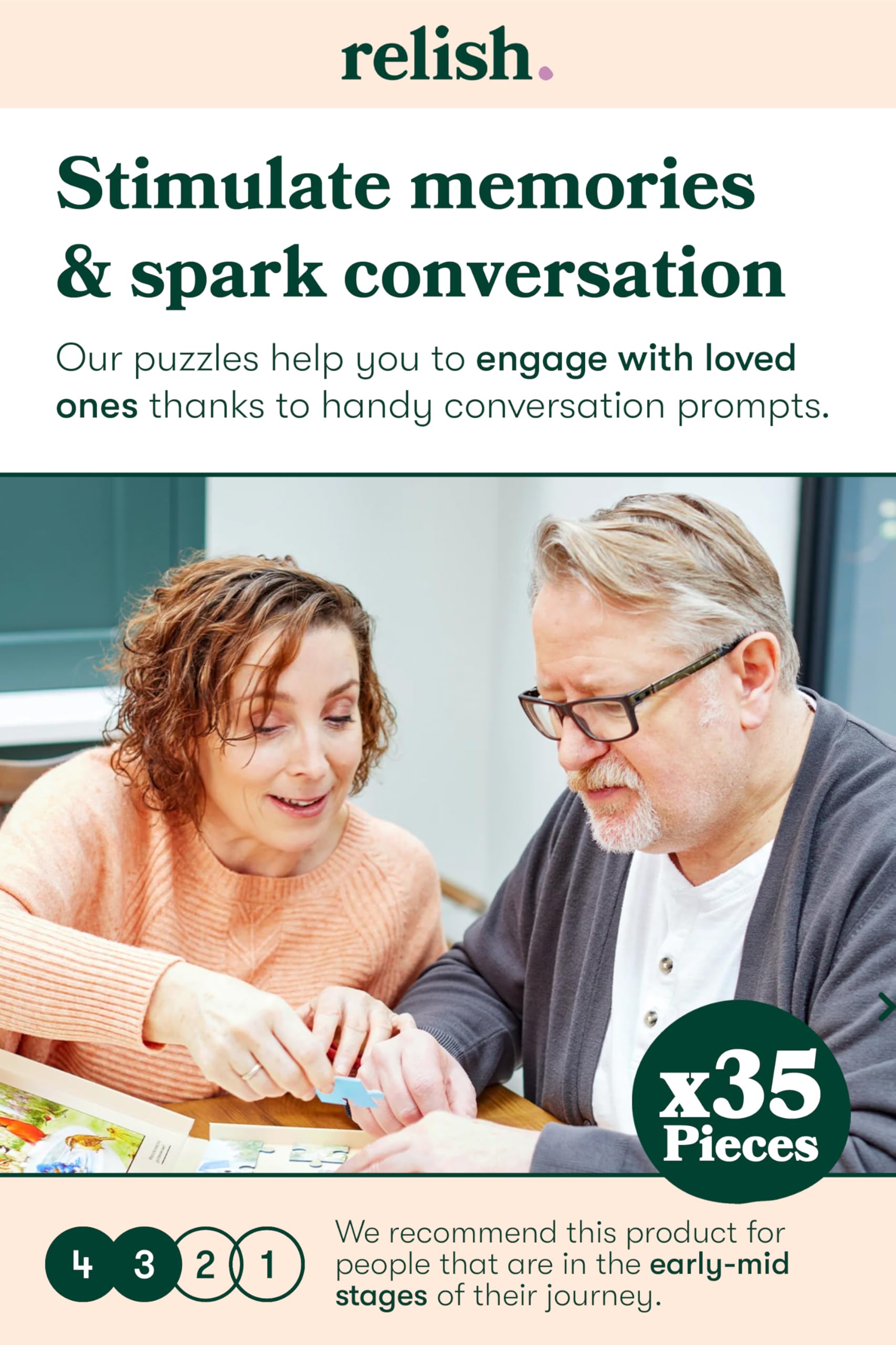 Relish Seaside Nostalgia 35-Piece Jigsaw Puzzle for Adults - Dementia Friendly 7