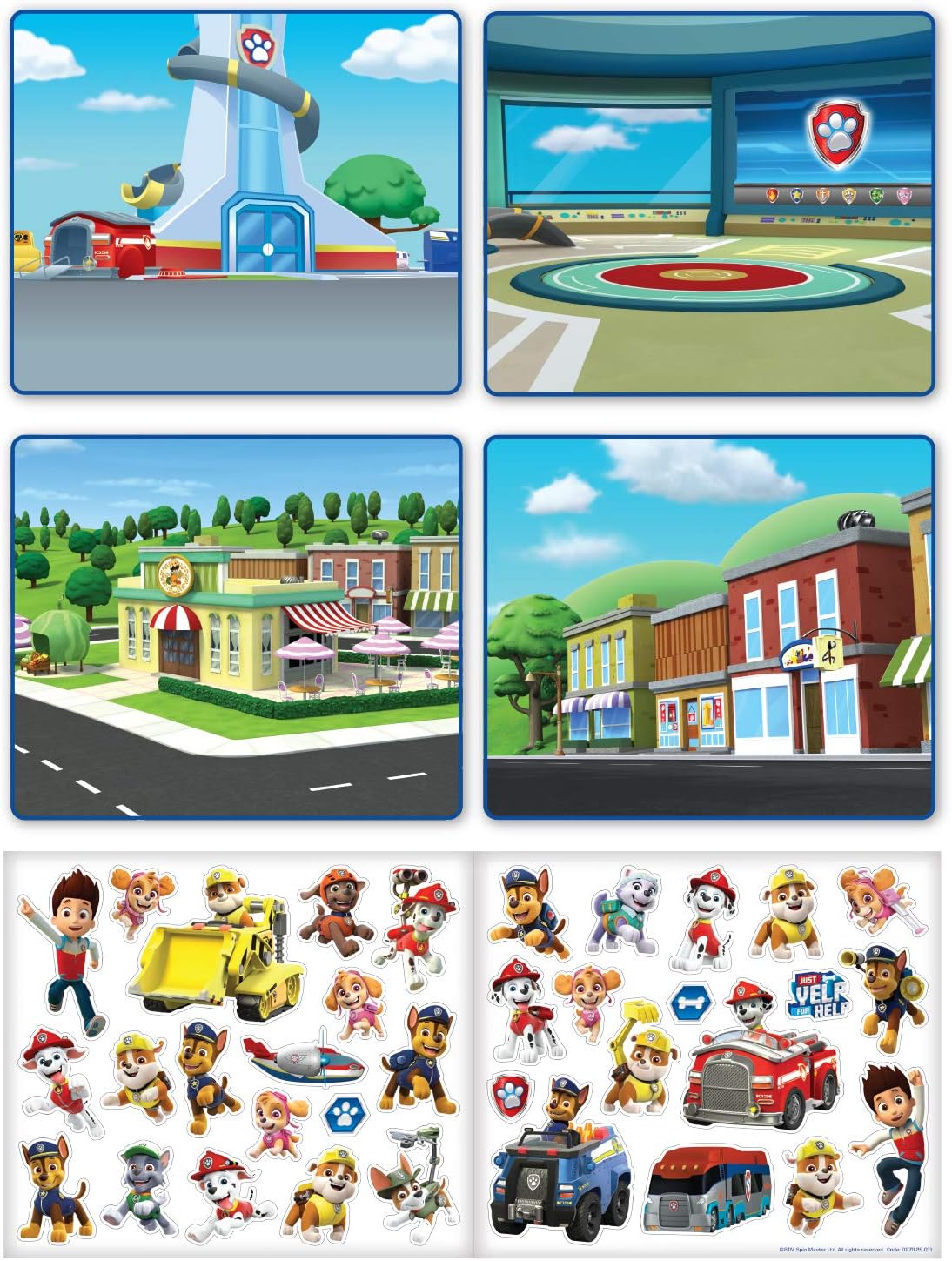 Paper Projects Paw Patrol Activity Set - Reusable Sticker Scene Pack with 50 Pieces 3