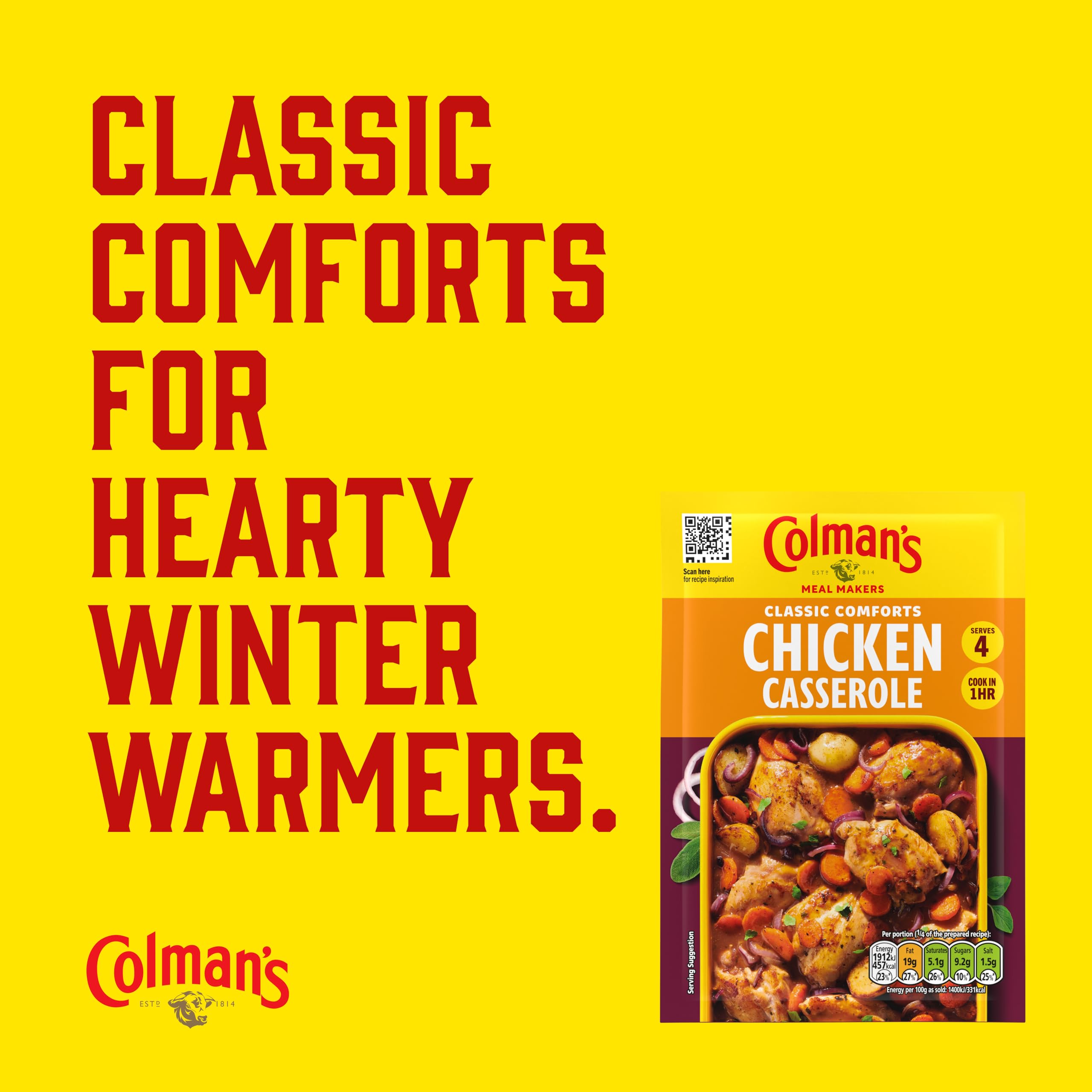 Colman's Chicken Casserole Meal Maker - Classic Comforts Poultry Seasoning Mix 6