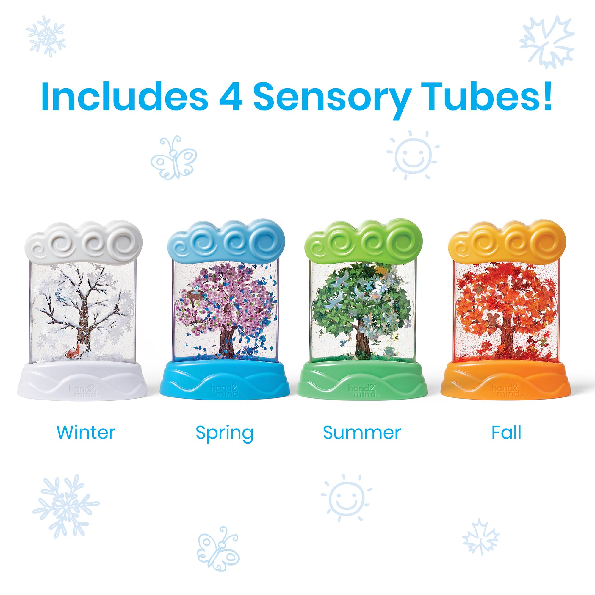 Learning Resources Changing Seasons Sensory Tubes - Educational Nature Playset for Toddlers 3+ 8