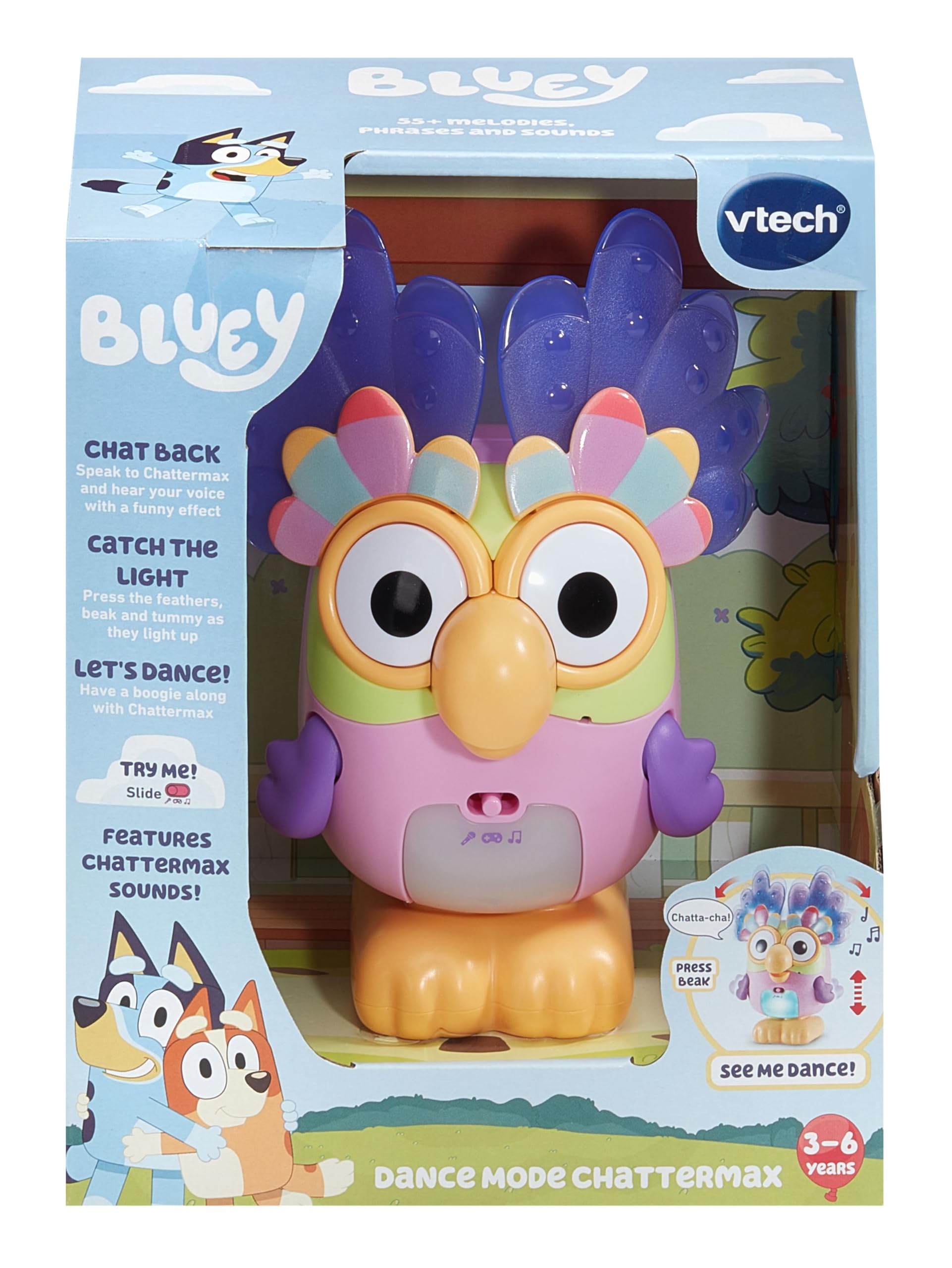 VTech Dance Mode Chattermax - Interactive Bluey Toy with Lights, Music & Dance 4