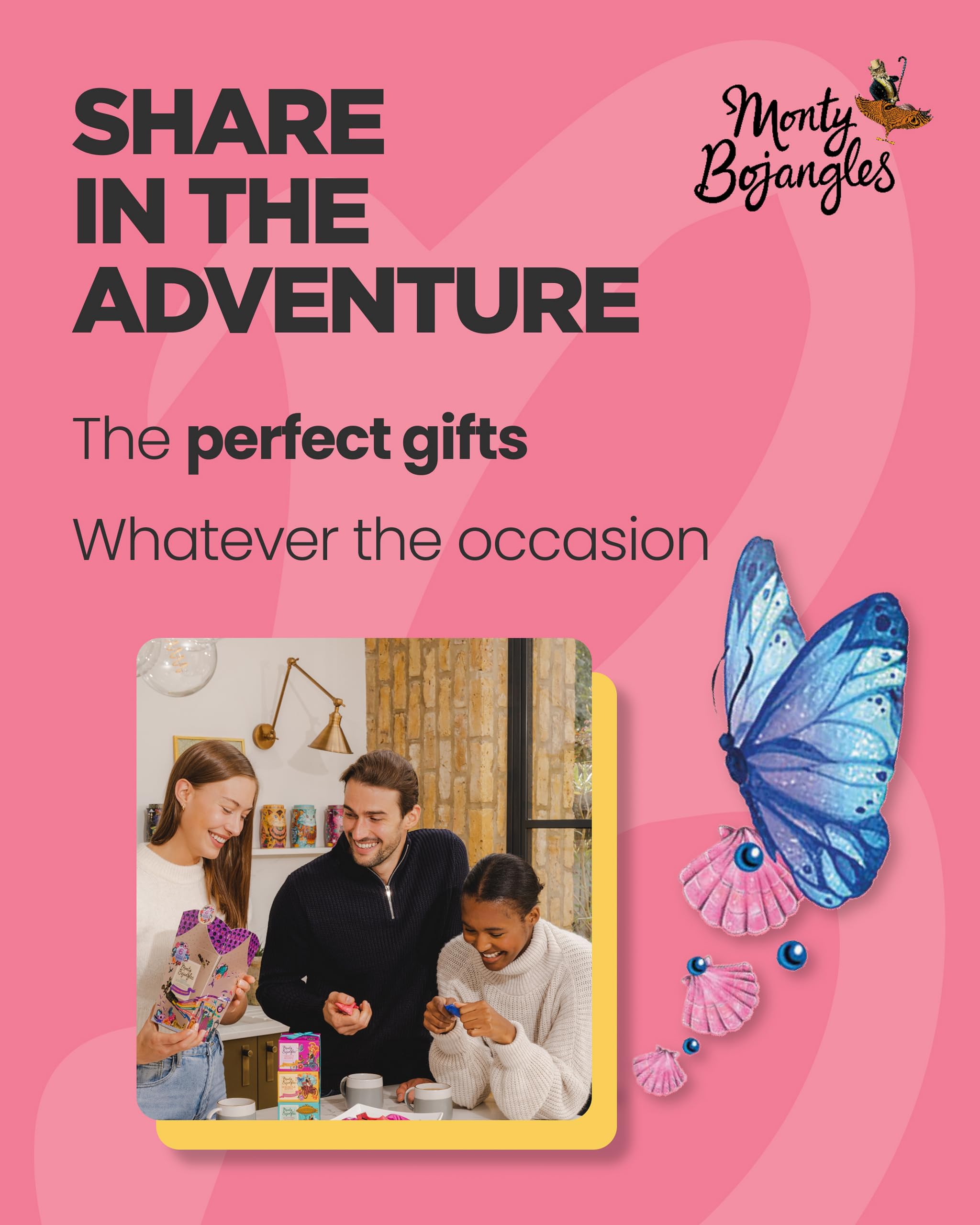 Monty Bojangles Taste Adventures Cocoa Dusted Truffles Assortment - 6 Flavour Luxury Chocolate Gift Box, 225g 13